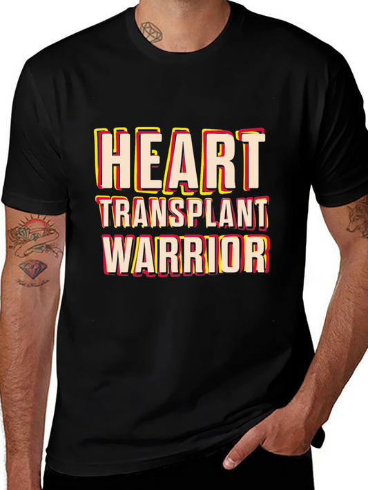 Heart Transplant Warrior Black T-Shirt