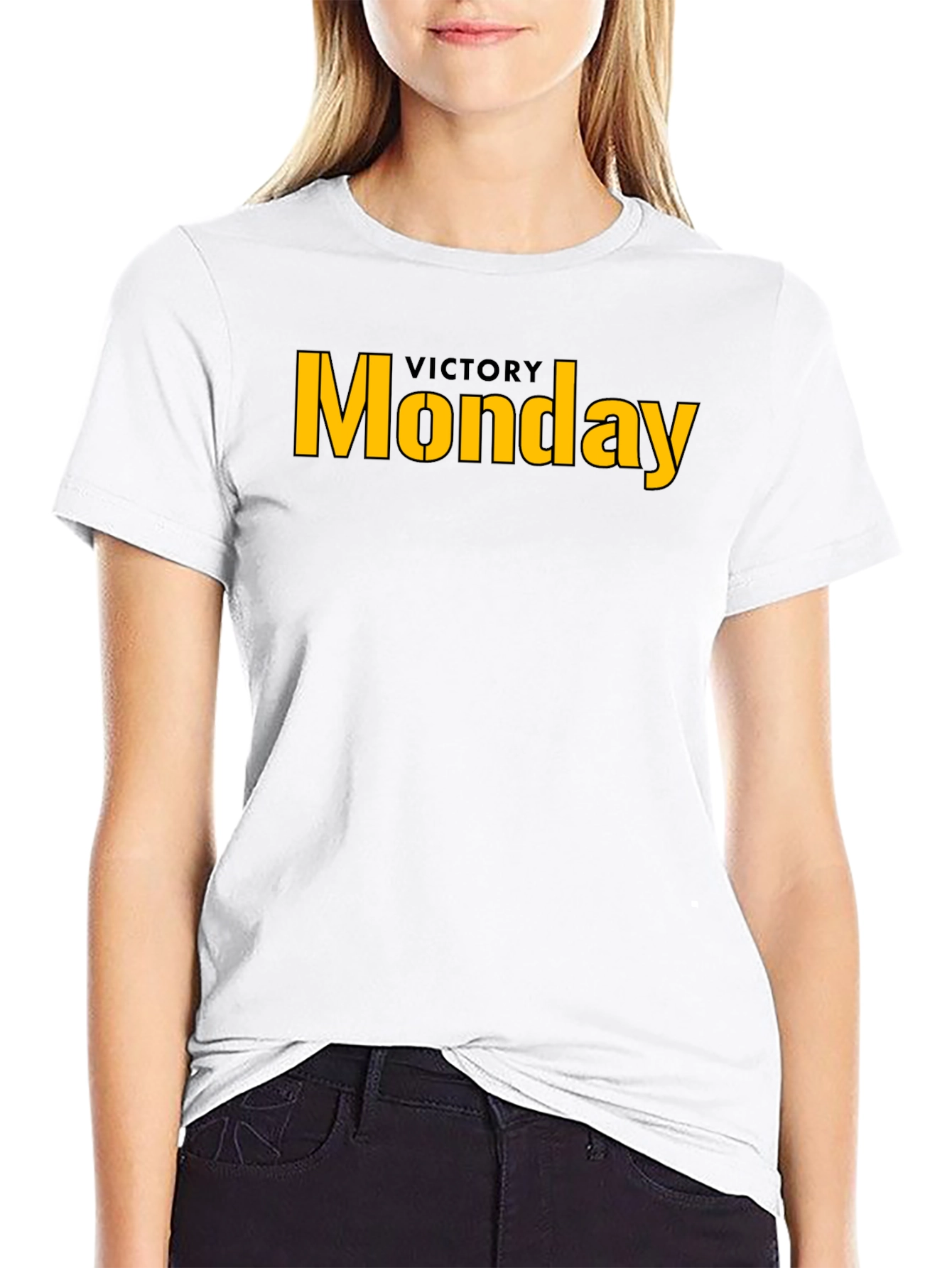 Victory Monday Black Tee