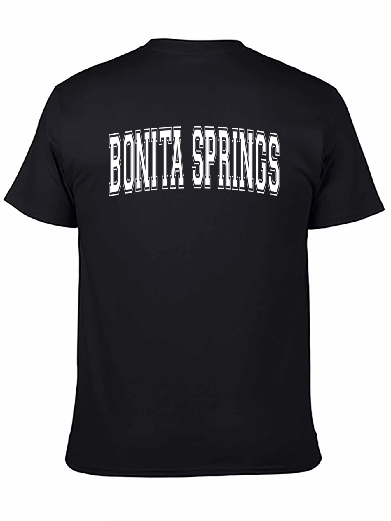 Bonita Springs T-Shirt - Black Crew Neck Tee