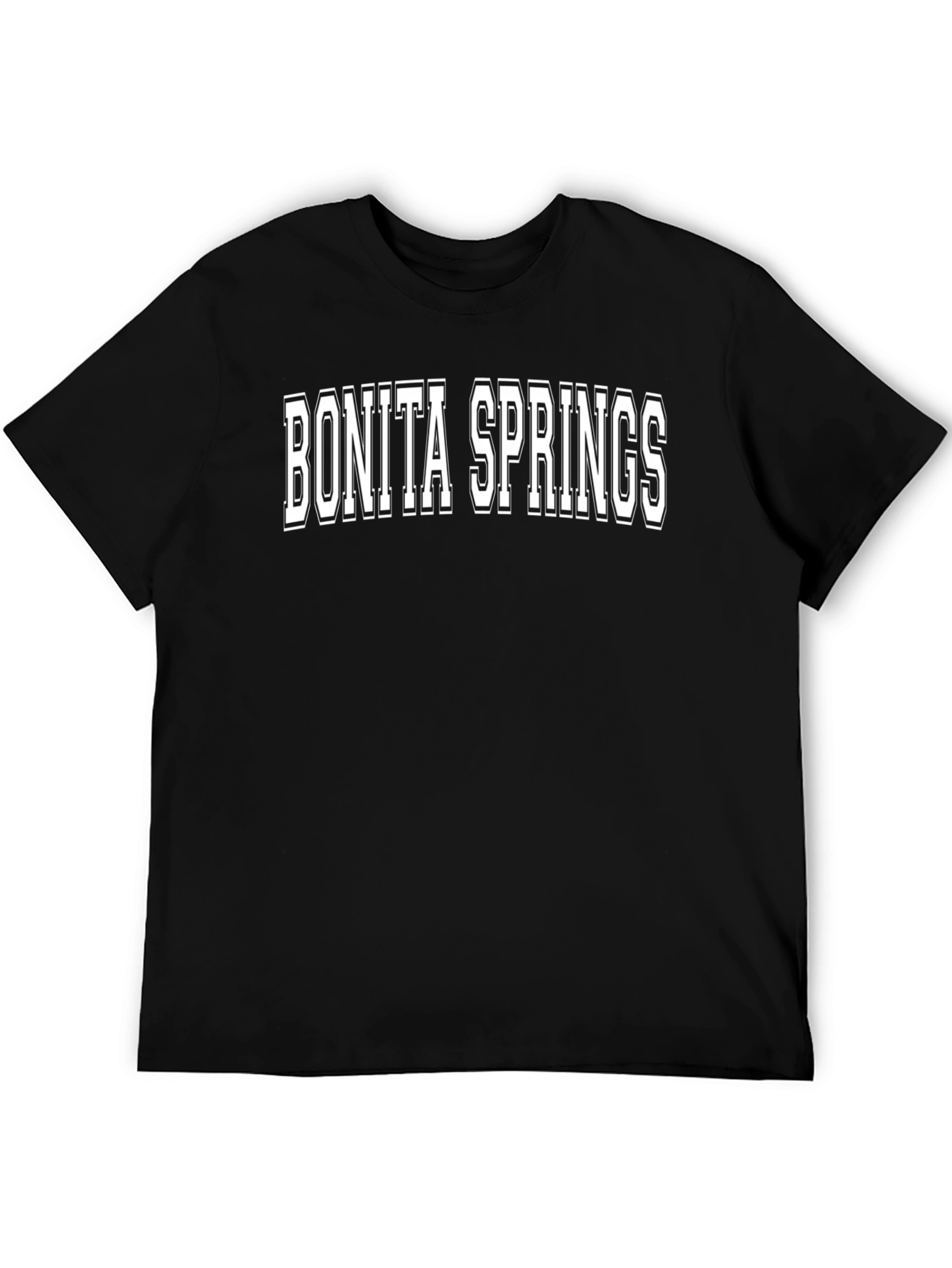 Bonita Springs T-Shirt - Black Crew Neck Tee