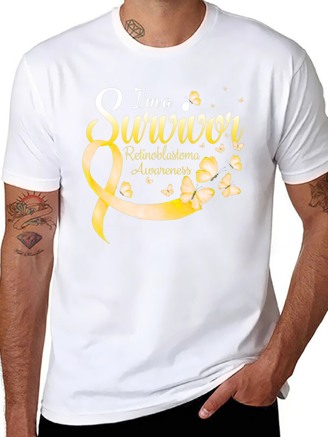 Im a Survivor Retinoblastoma Awareness Black Tee
