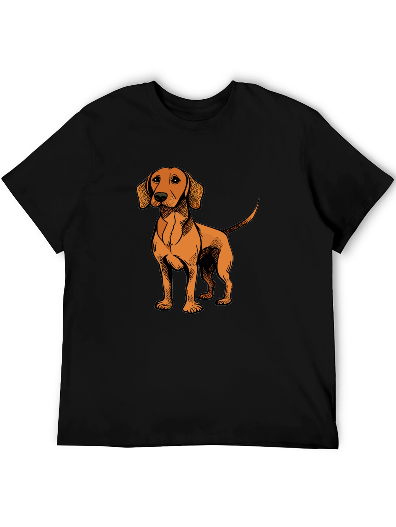 Dog Graphic T-Shirt - Black