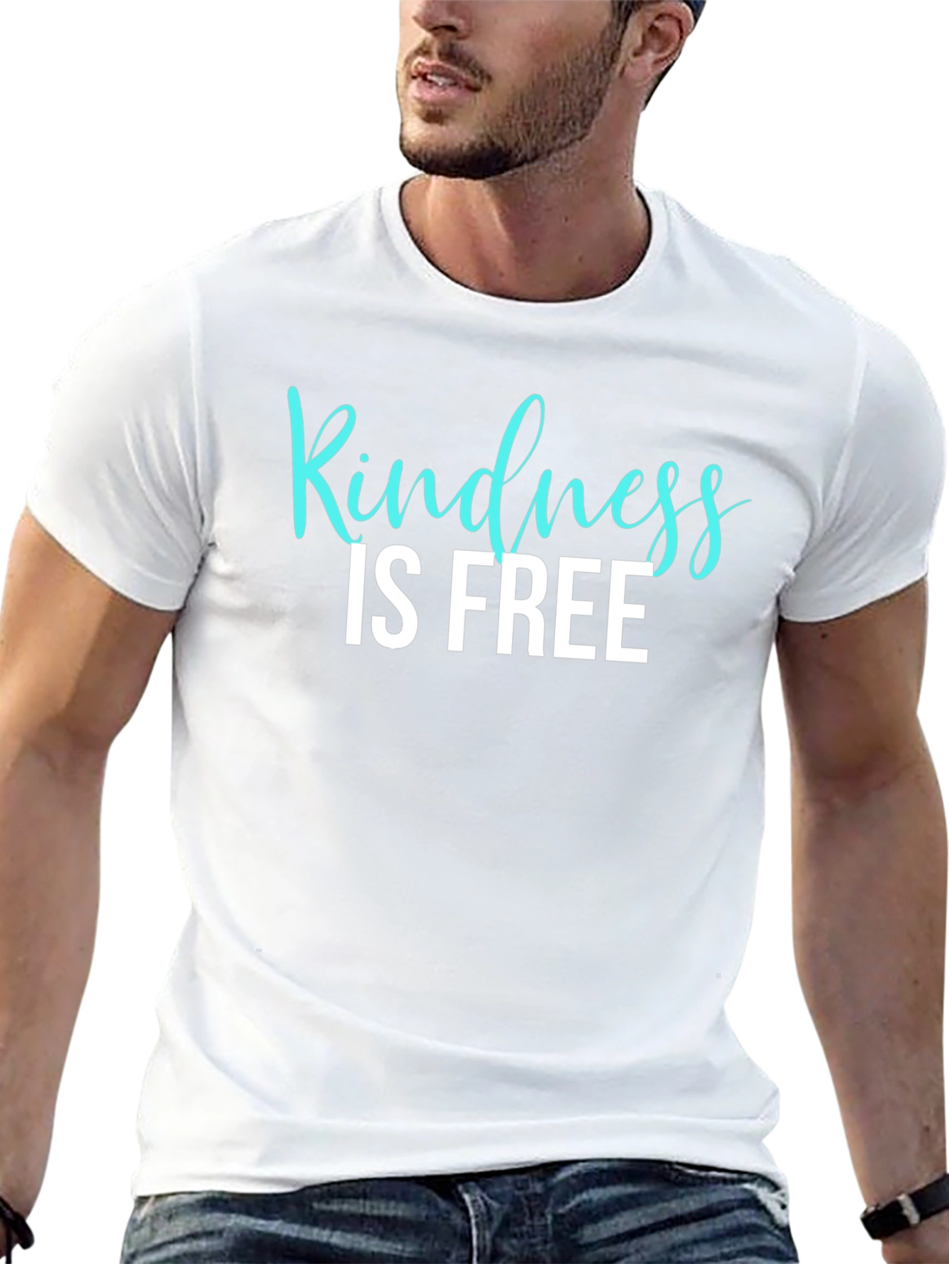 Kindness Is Free Graphic Tee - Mens Black T-Shirt