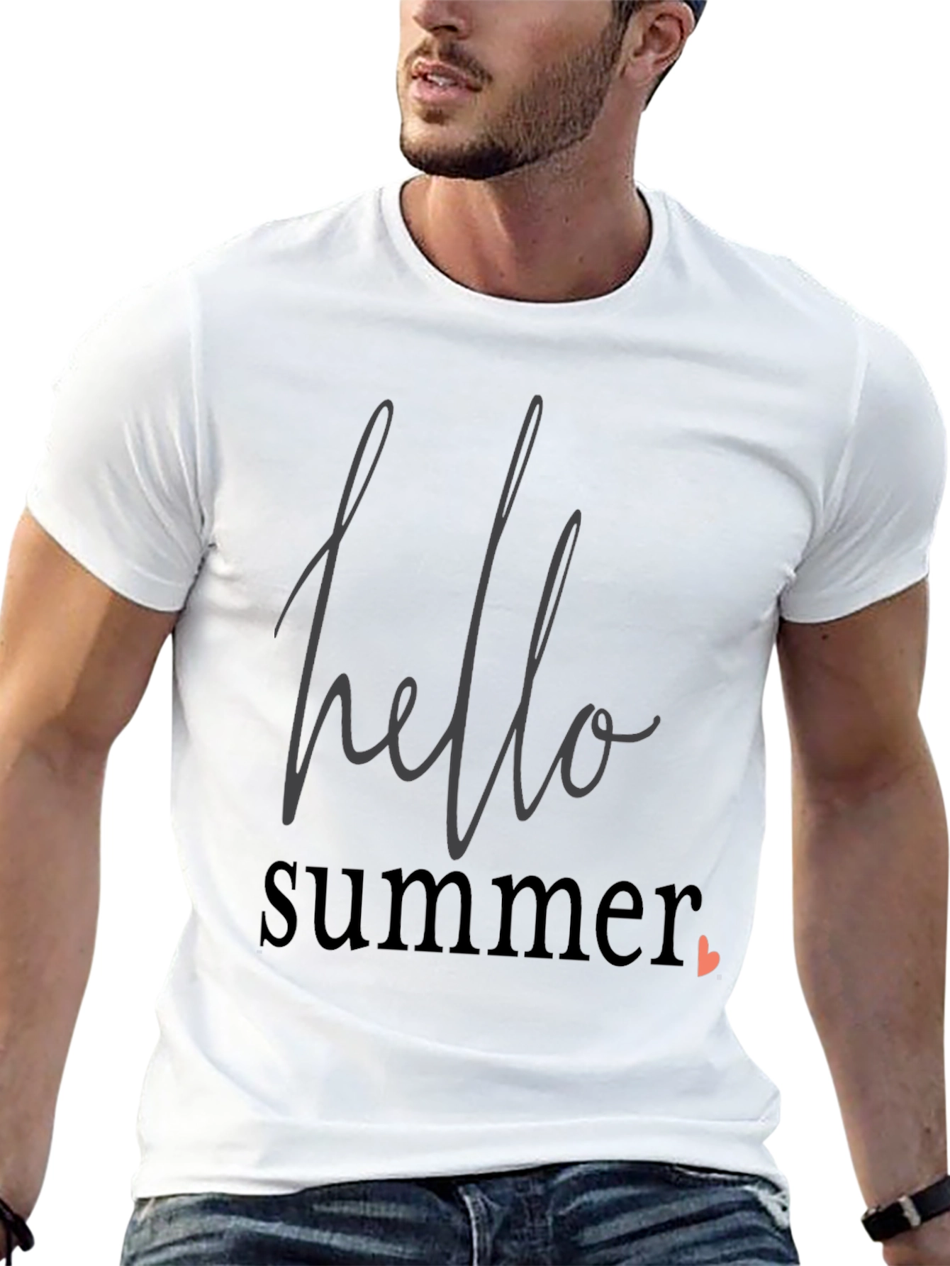 Hello Summer Graphic Tee - Black