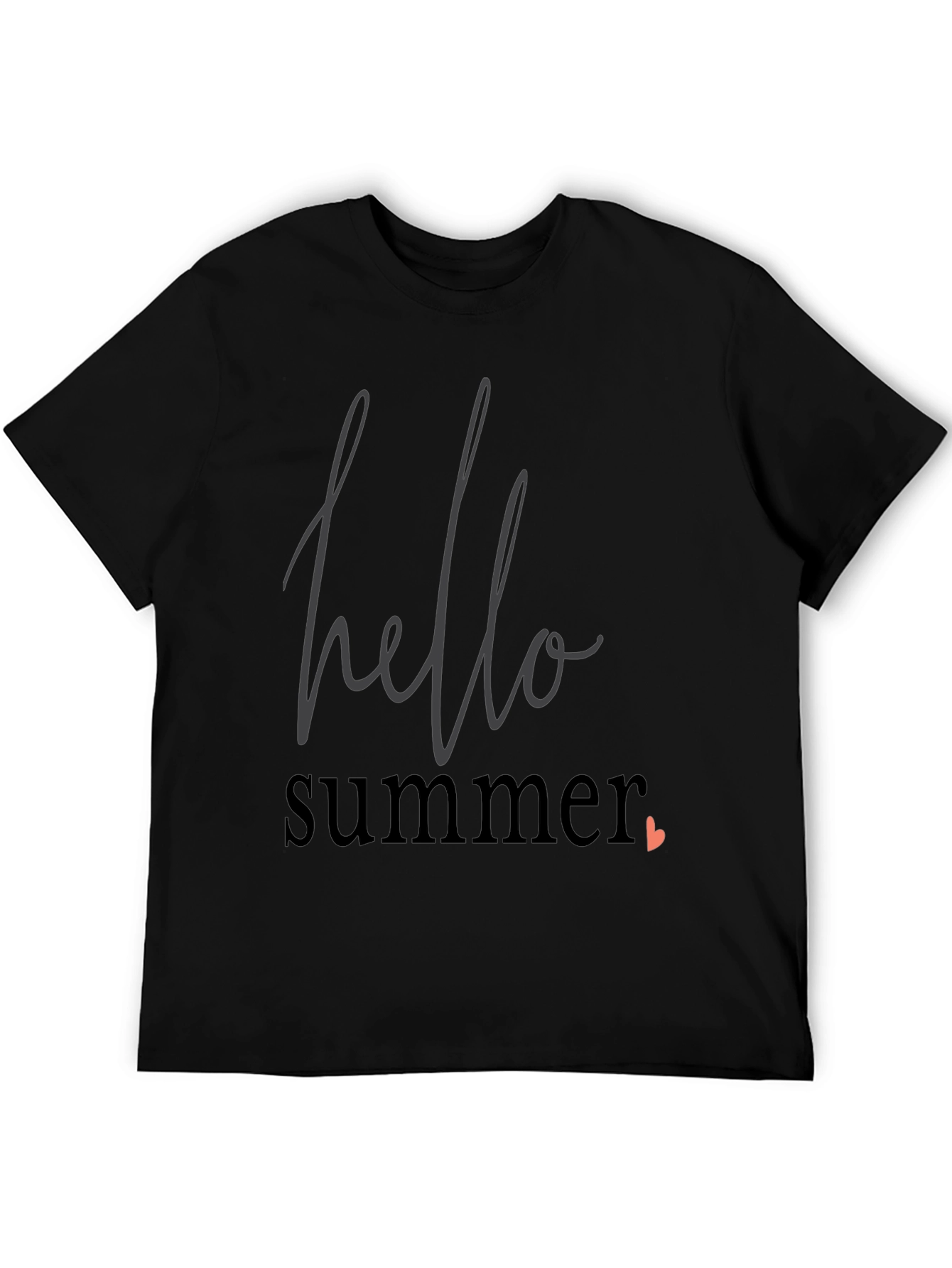 Hello Summer Graphic Tee - Black
