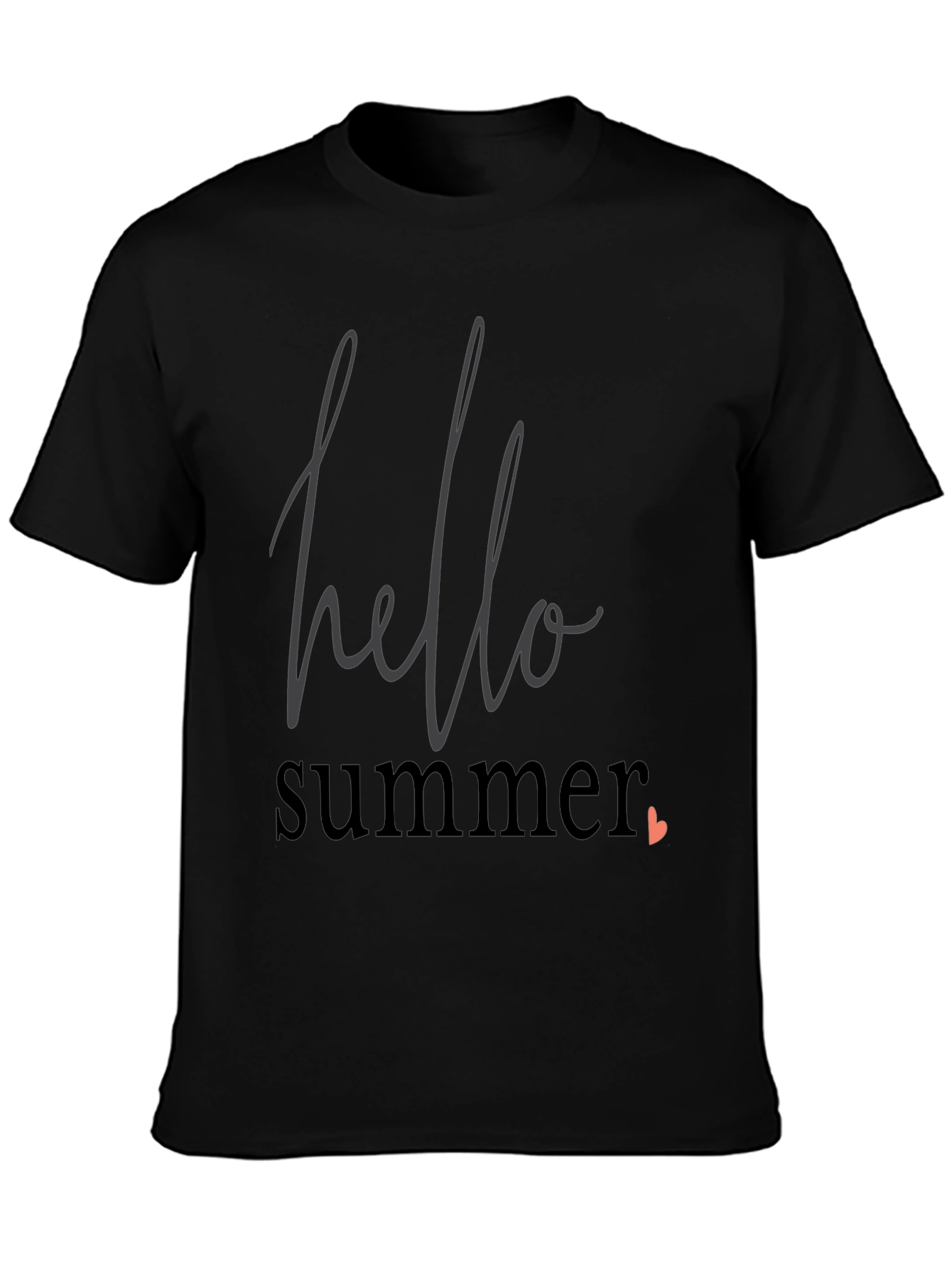 Hello Summer Graphic Tee - Black