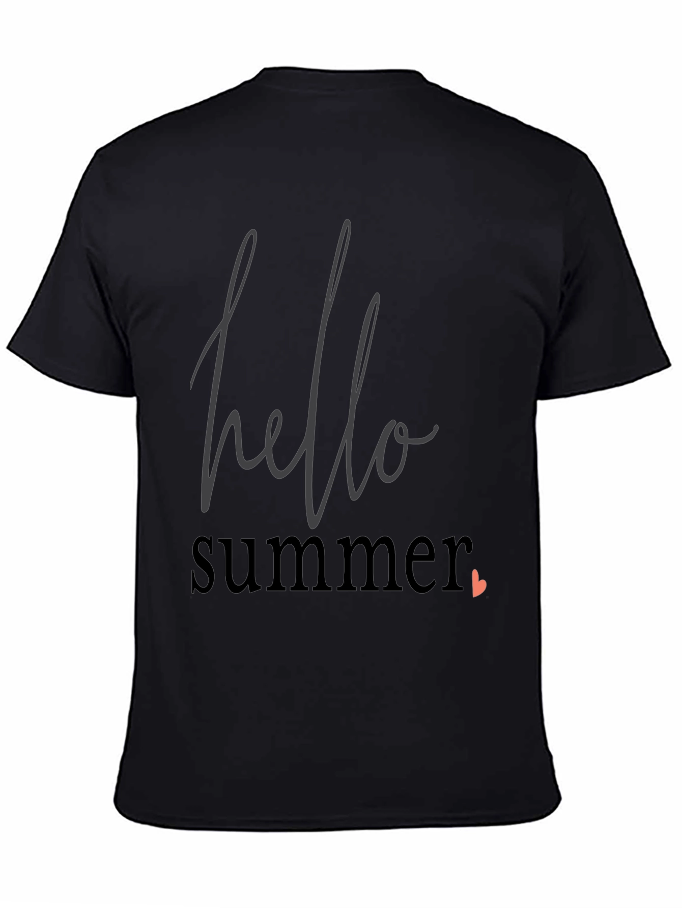 Hello Summer Graphic Tee - Black