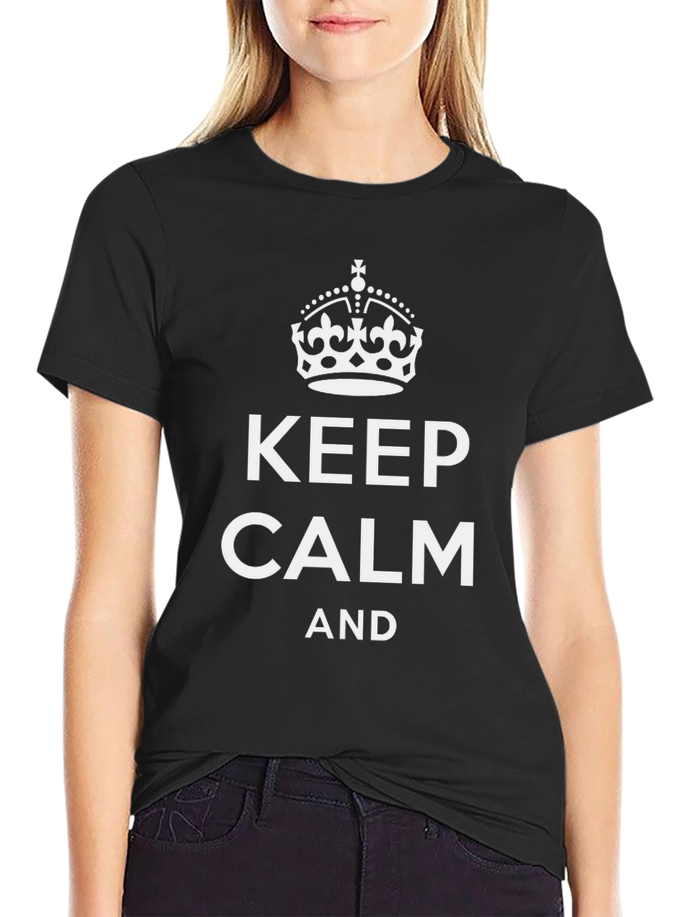 Keep Calm Graphic Tee - Classic Black Shirt