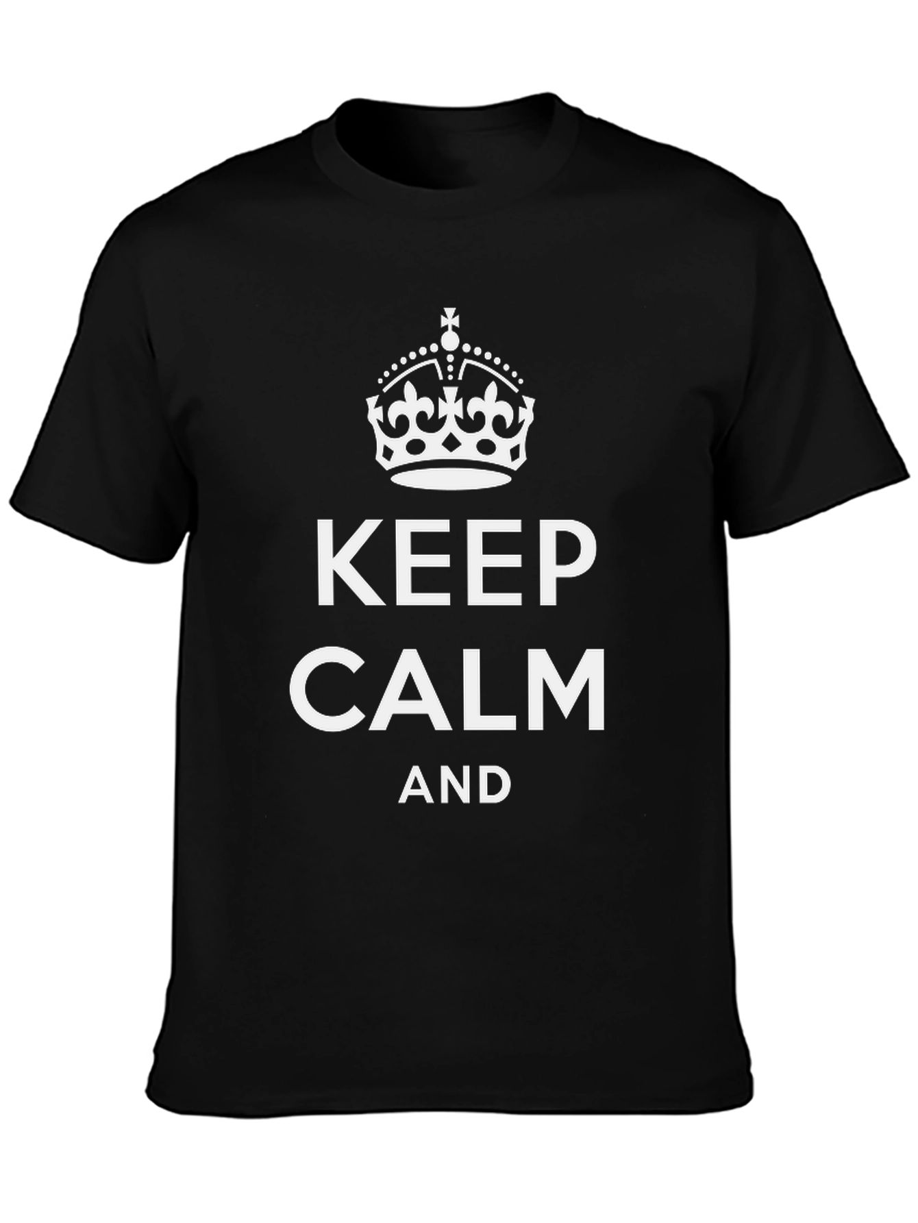 Keep Calm Graphic Tee - Classic Black Shirt