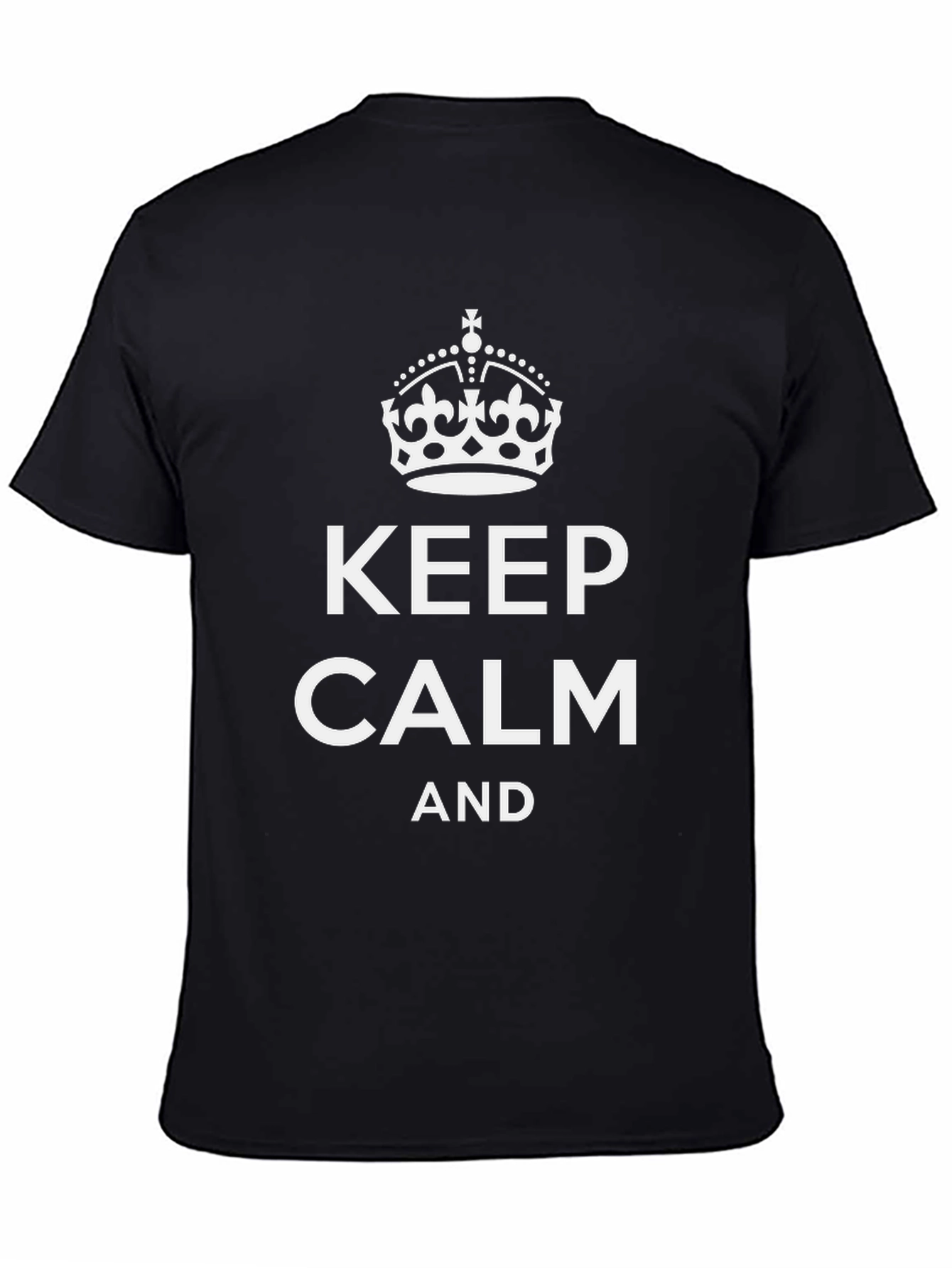 Keep Calm Graphic Tee - Classic Black Shirt