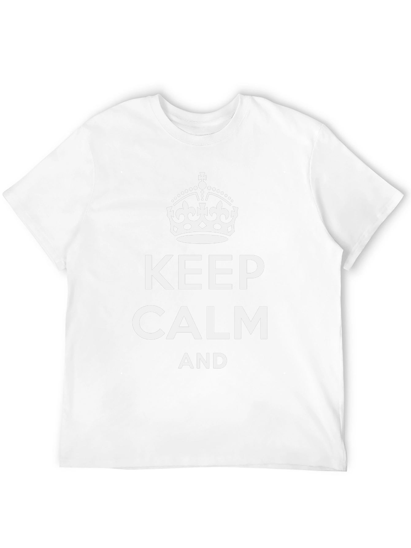Keep Calm Graphic Tee - Classic Black Shirt