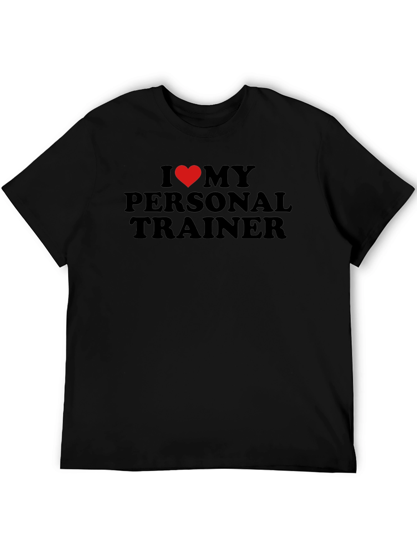 I Heart My Personal Trainer Black T-Shirt