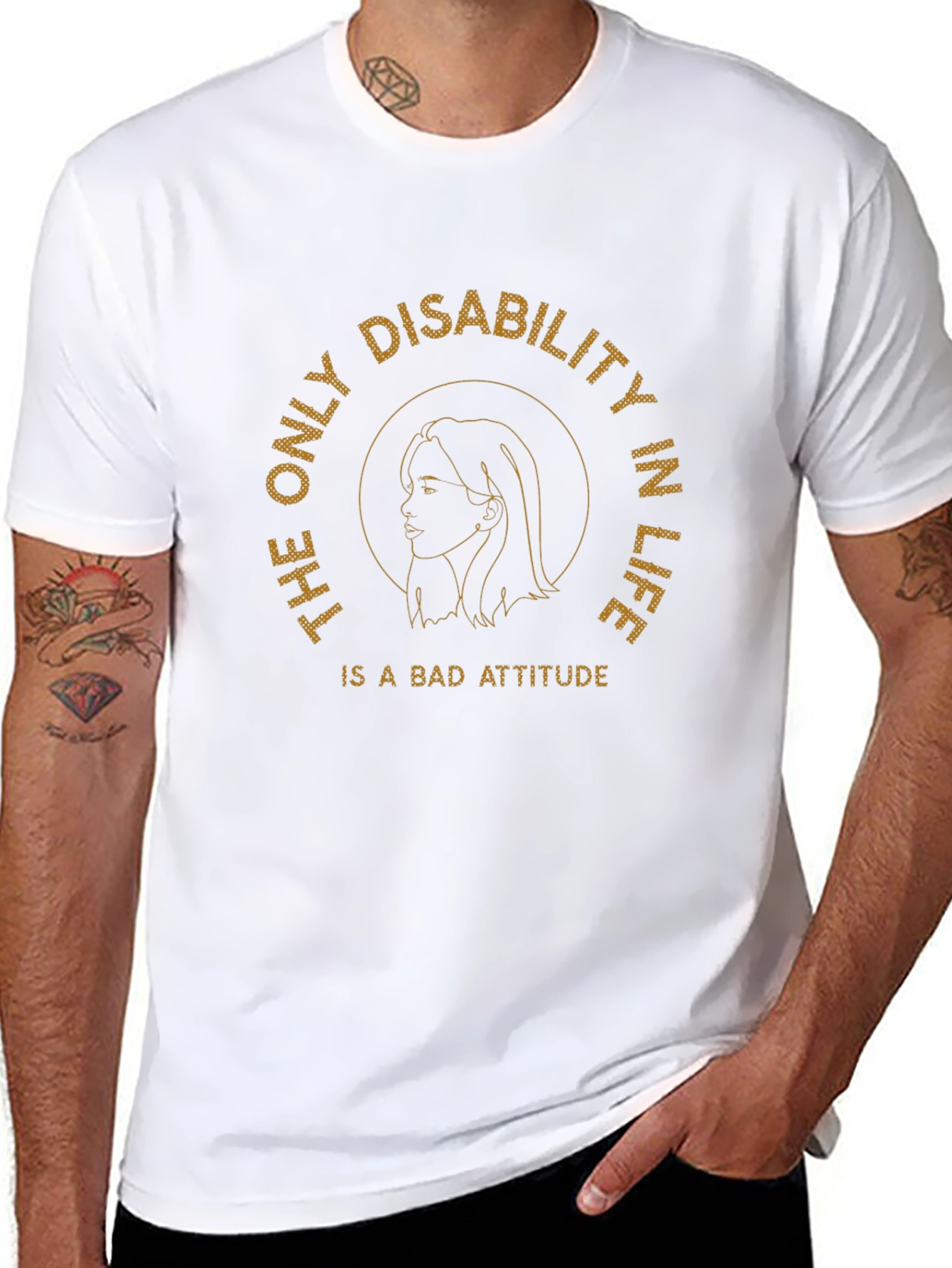 Inspirational Graphic T-Shirt - Bad Attitude