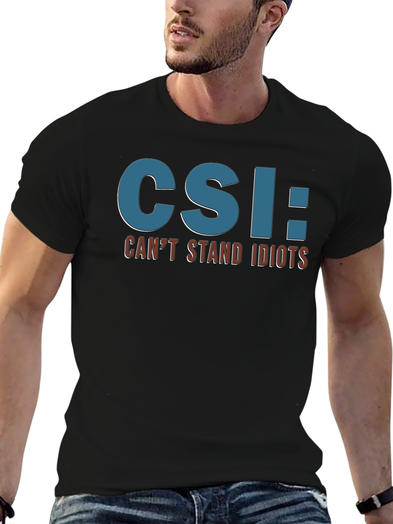CSI: Cant Stand Idiots Graphic Tee - Black