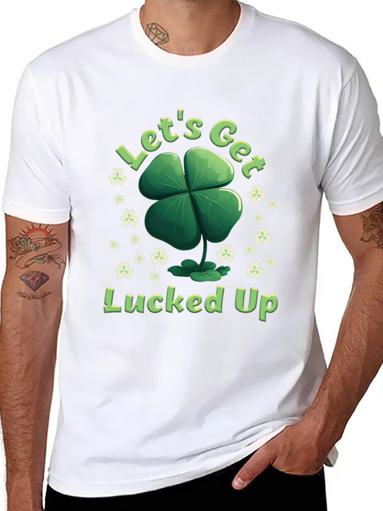 Lucky Clover T-Shirt - Lets Get Lucked Up
