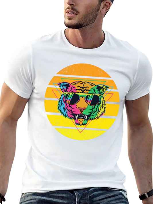 Retro Tiger Graphic Tee - Cool Cat Vibes!