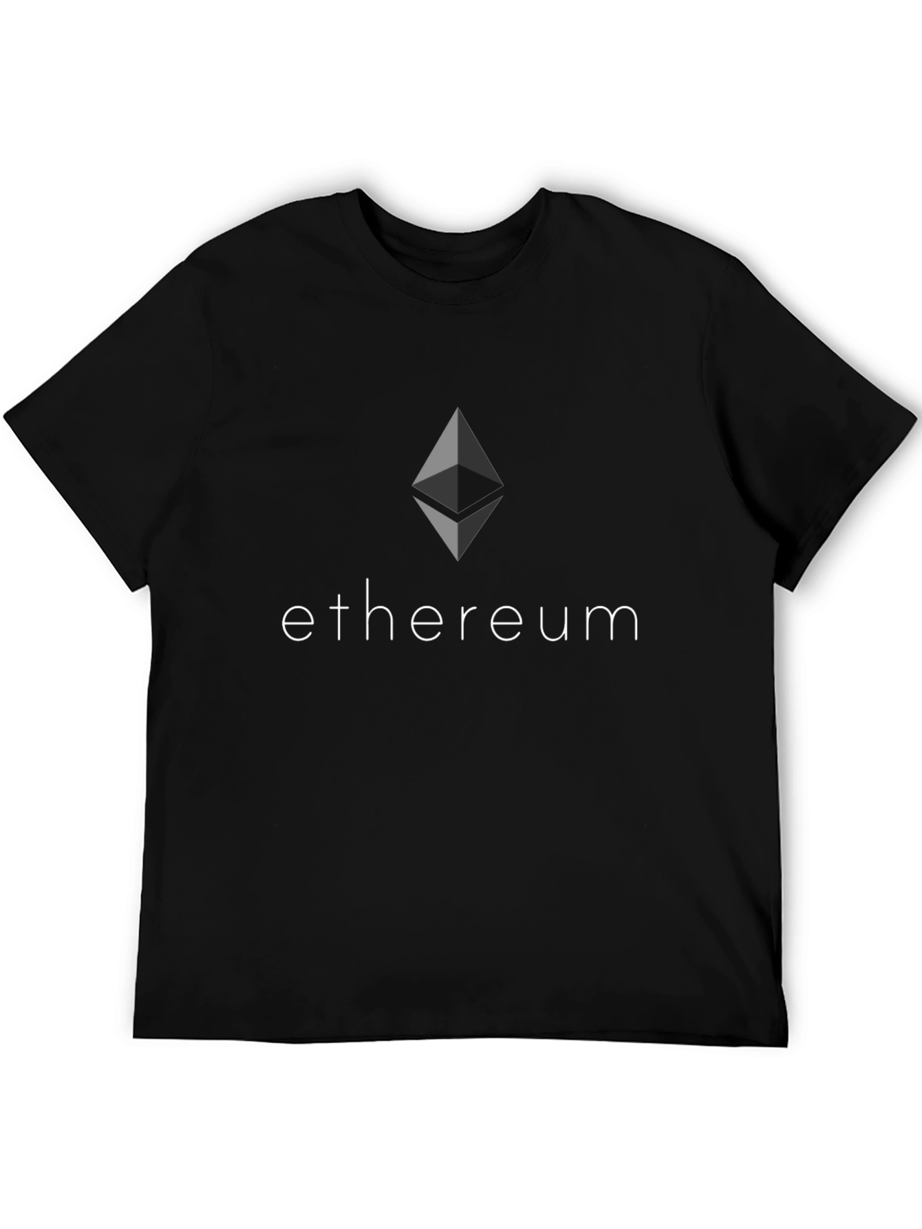 Ethereum Logo Graphic Black T-Shirt
