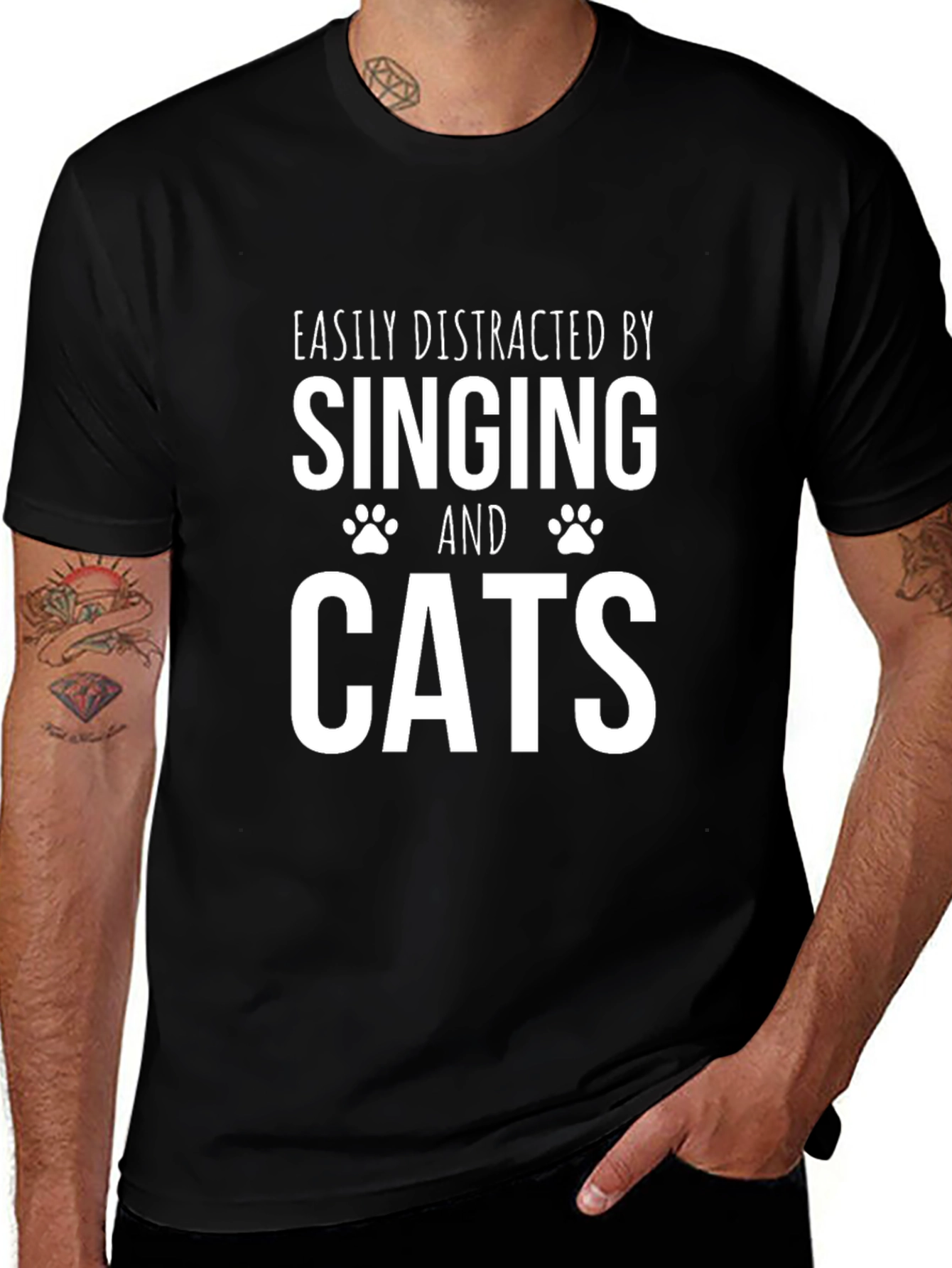 Easily Distracted By Singing Cats T-Shirt