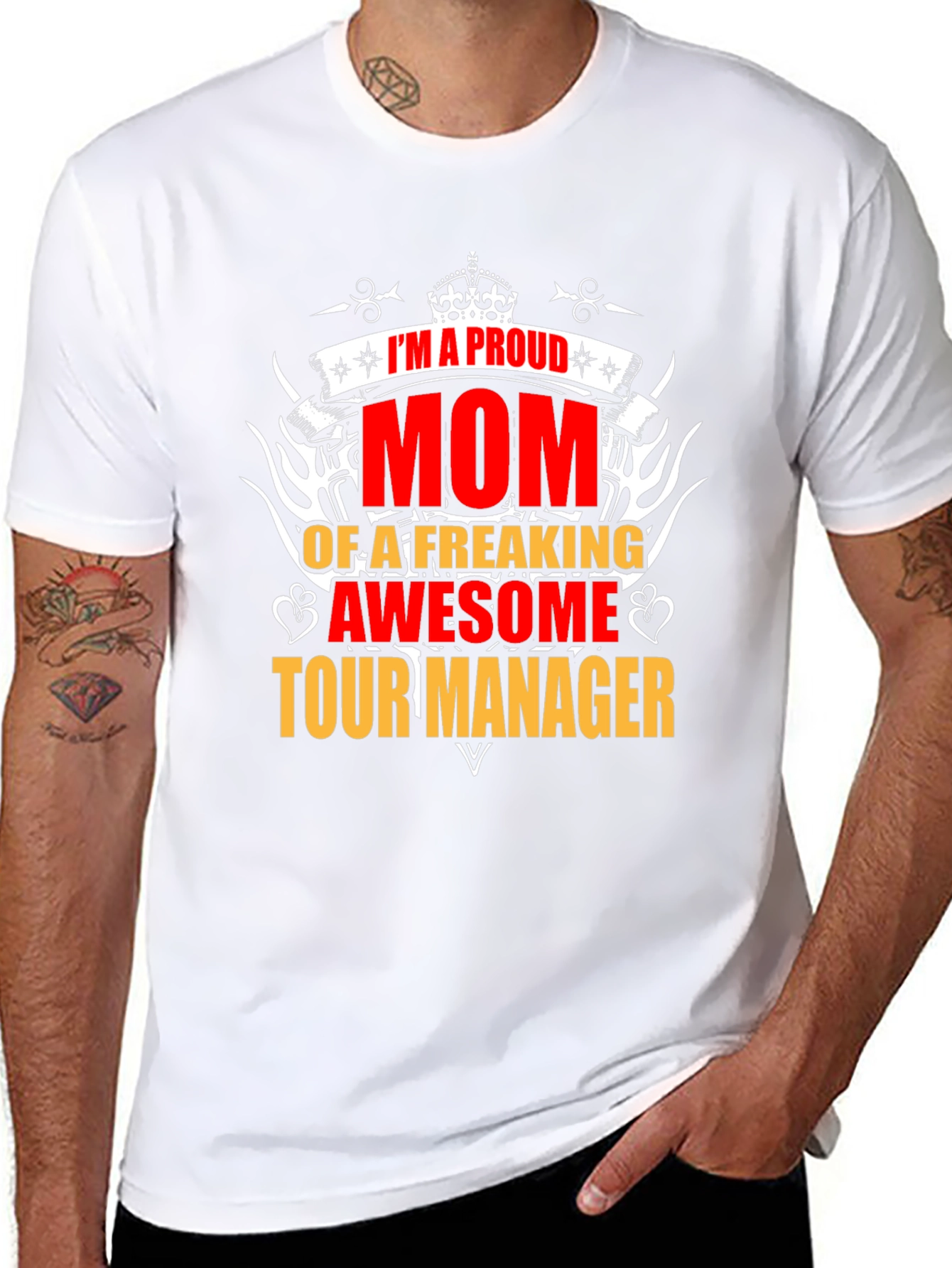 Proud Mom of a Tour Manager Graphic T-Shirt