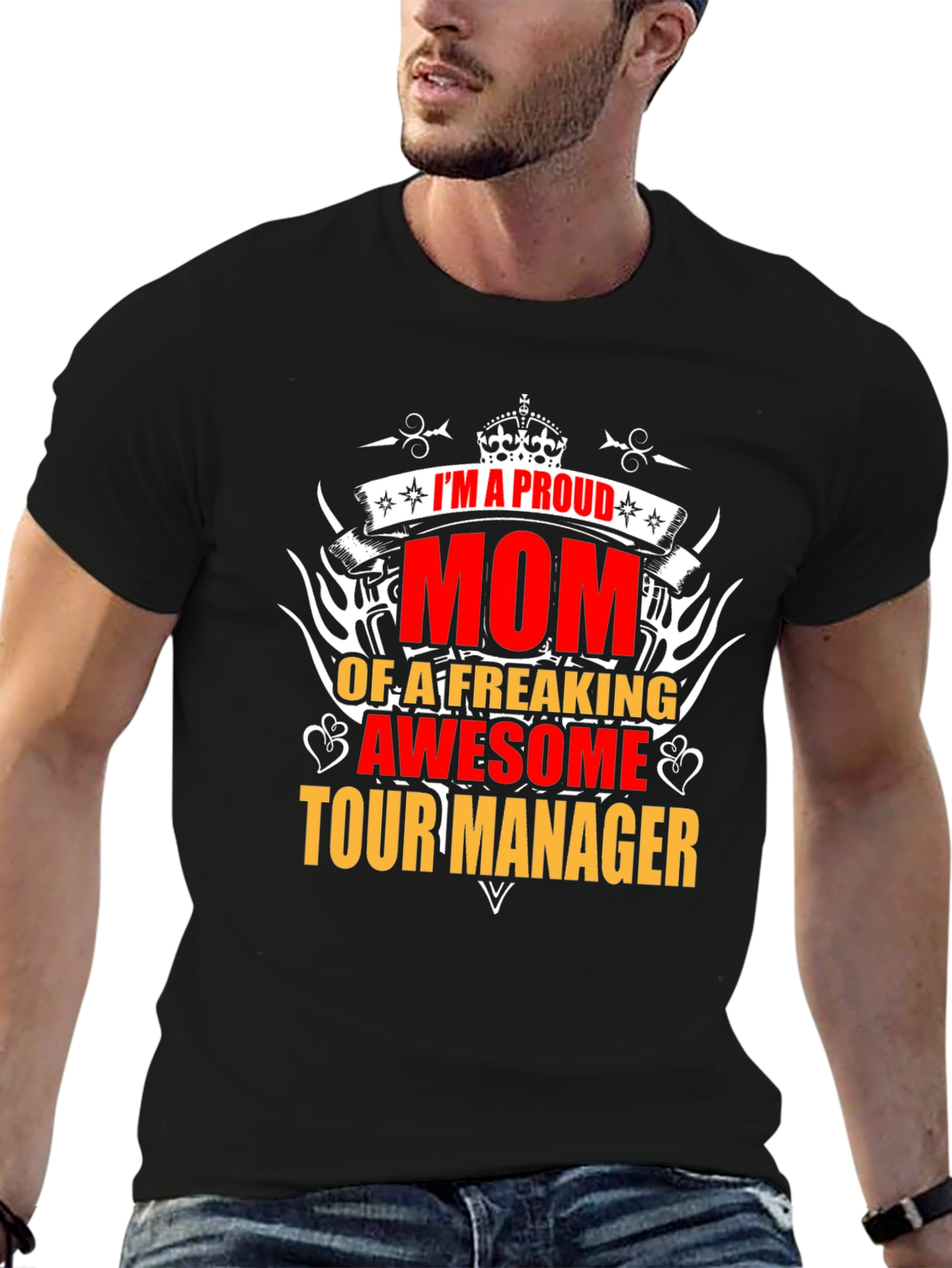 Proud Mom of a Tour Manager Graphic T-Shirt