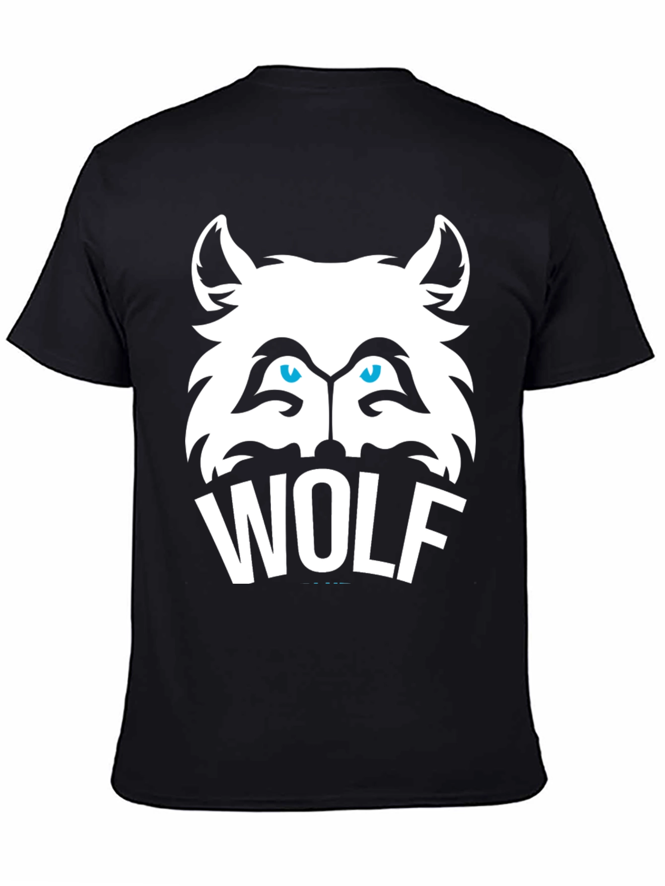 Cool Wolf Graphic Tee - Mens Black T-Shirt
