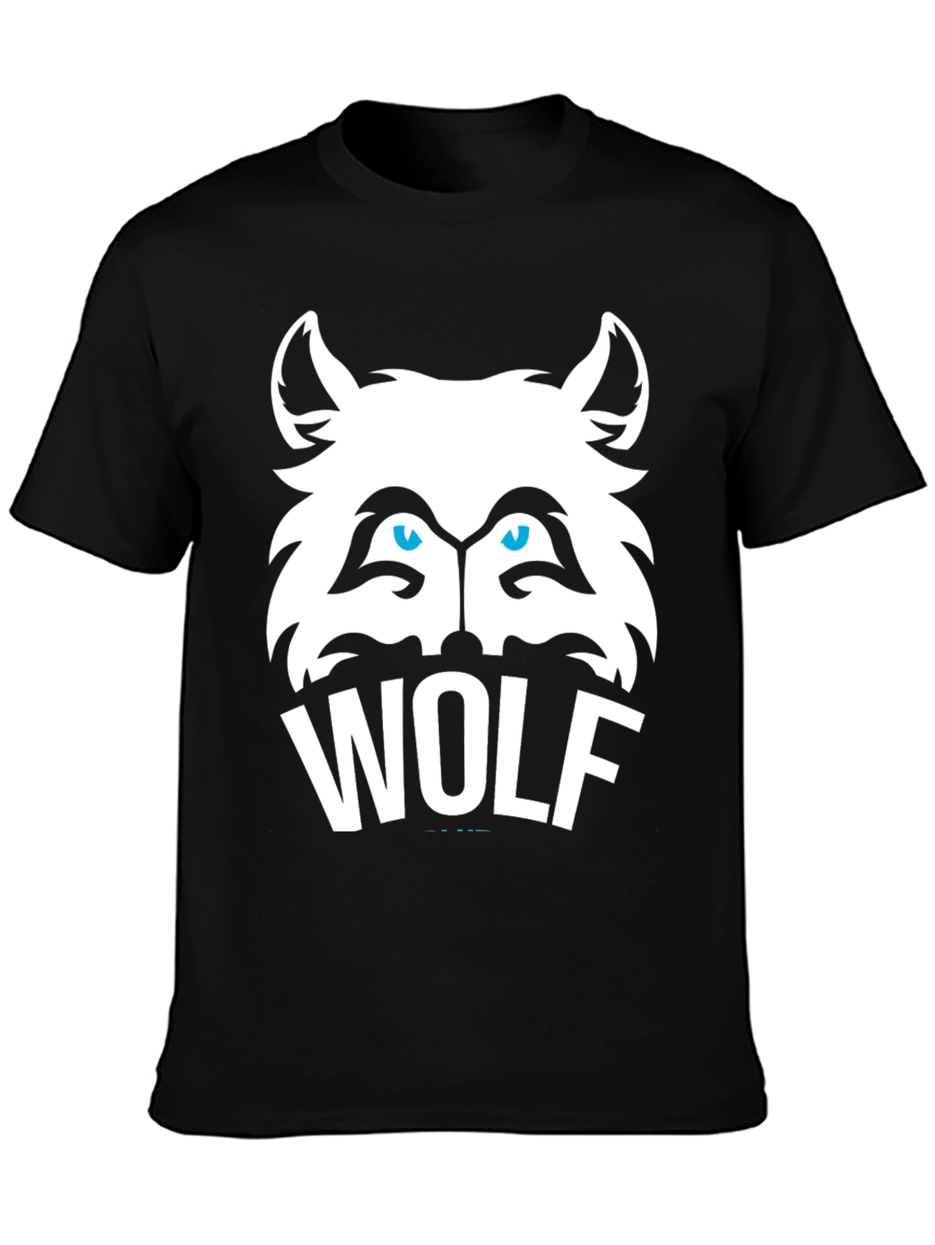 Cool Wolf Graphic Tee - Mens Black T-Shirt
