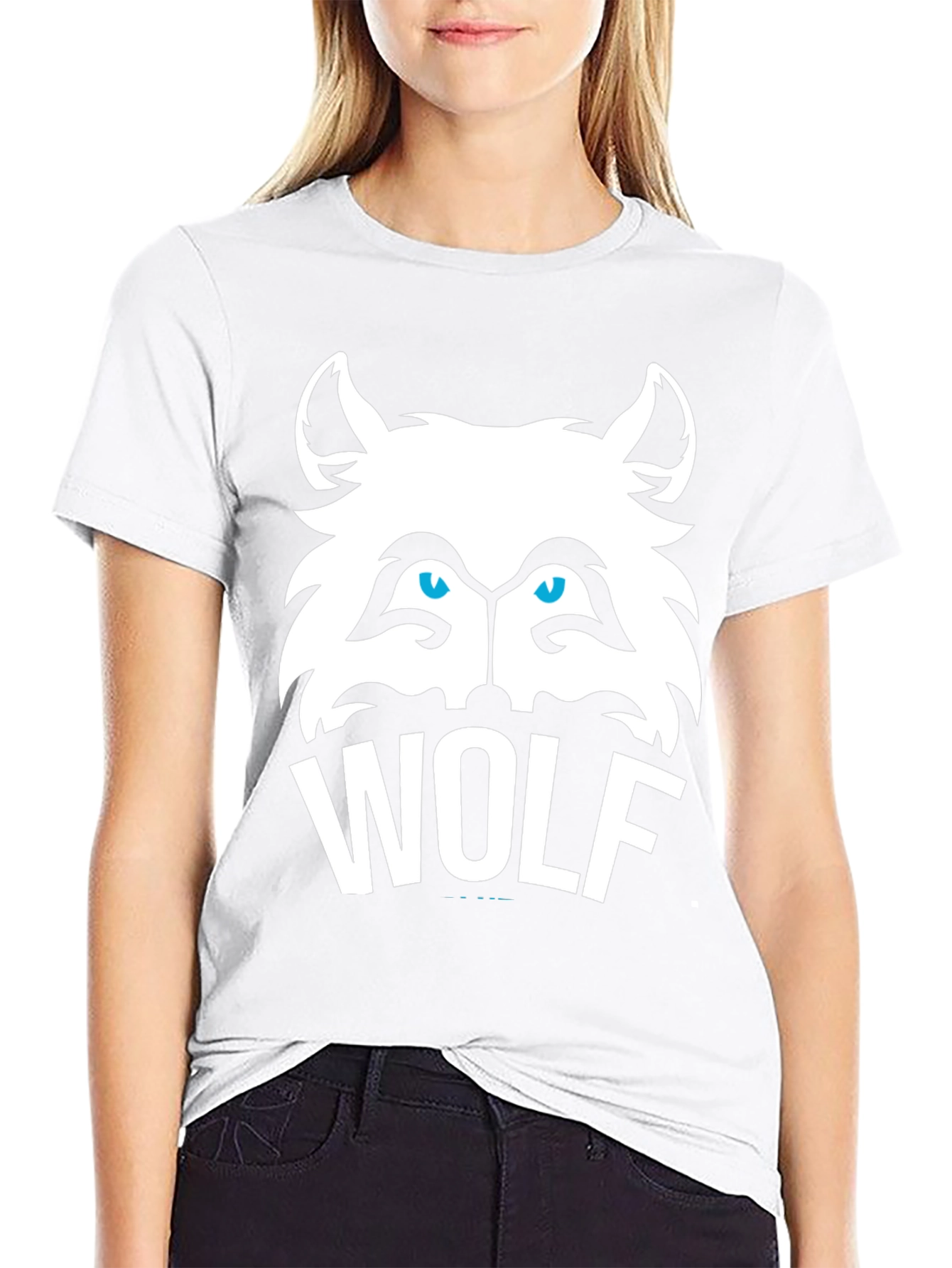 Cool Wolf Graphic Tee - Mens Black T-Shirt