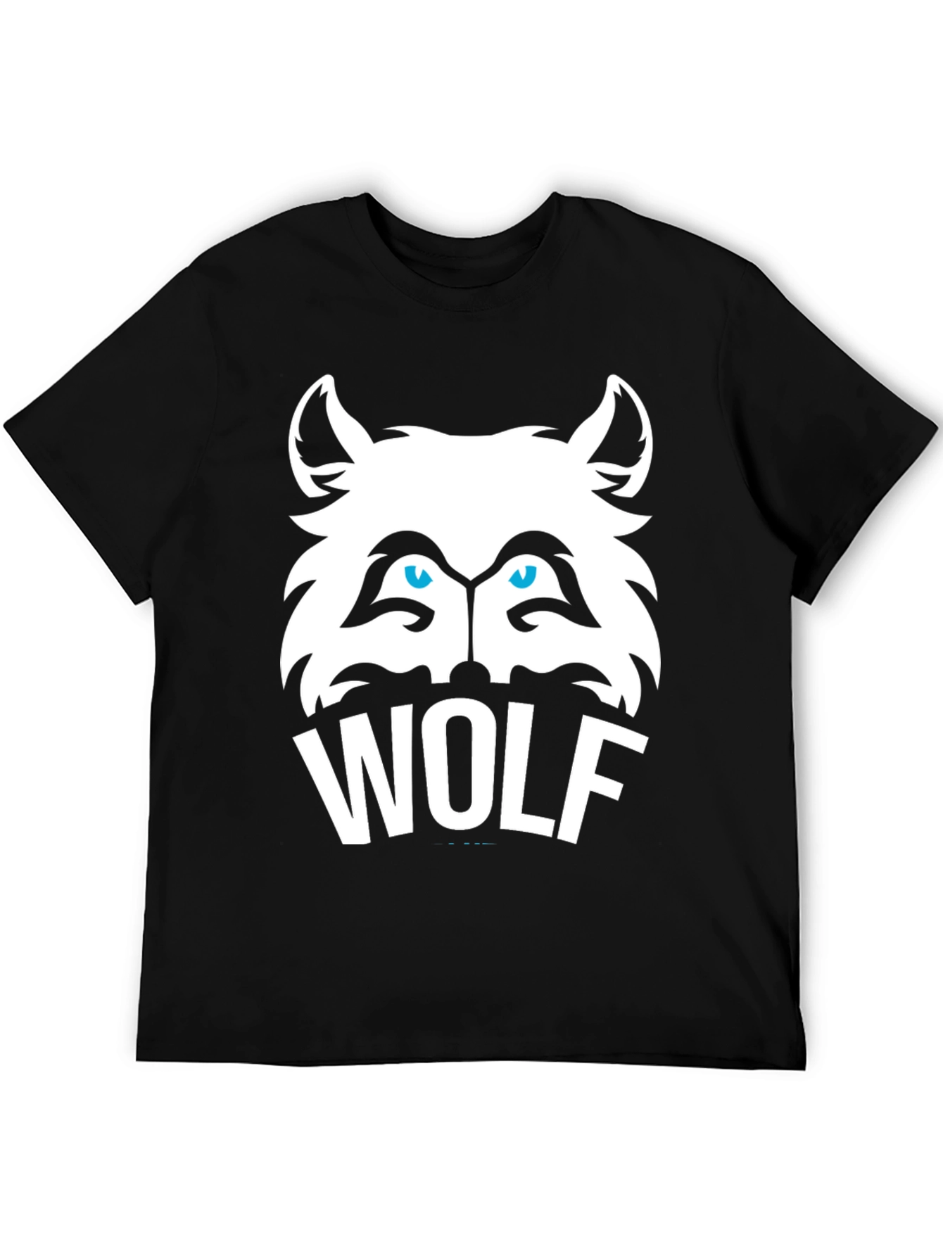 Cool Wolf Graphic Tee - Mens Black T-Shirt