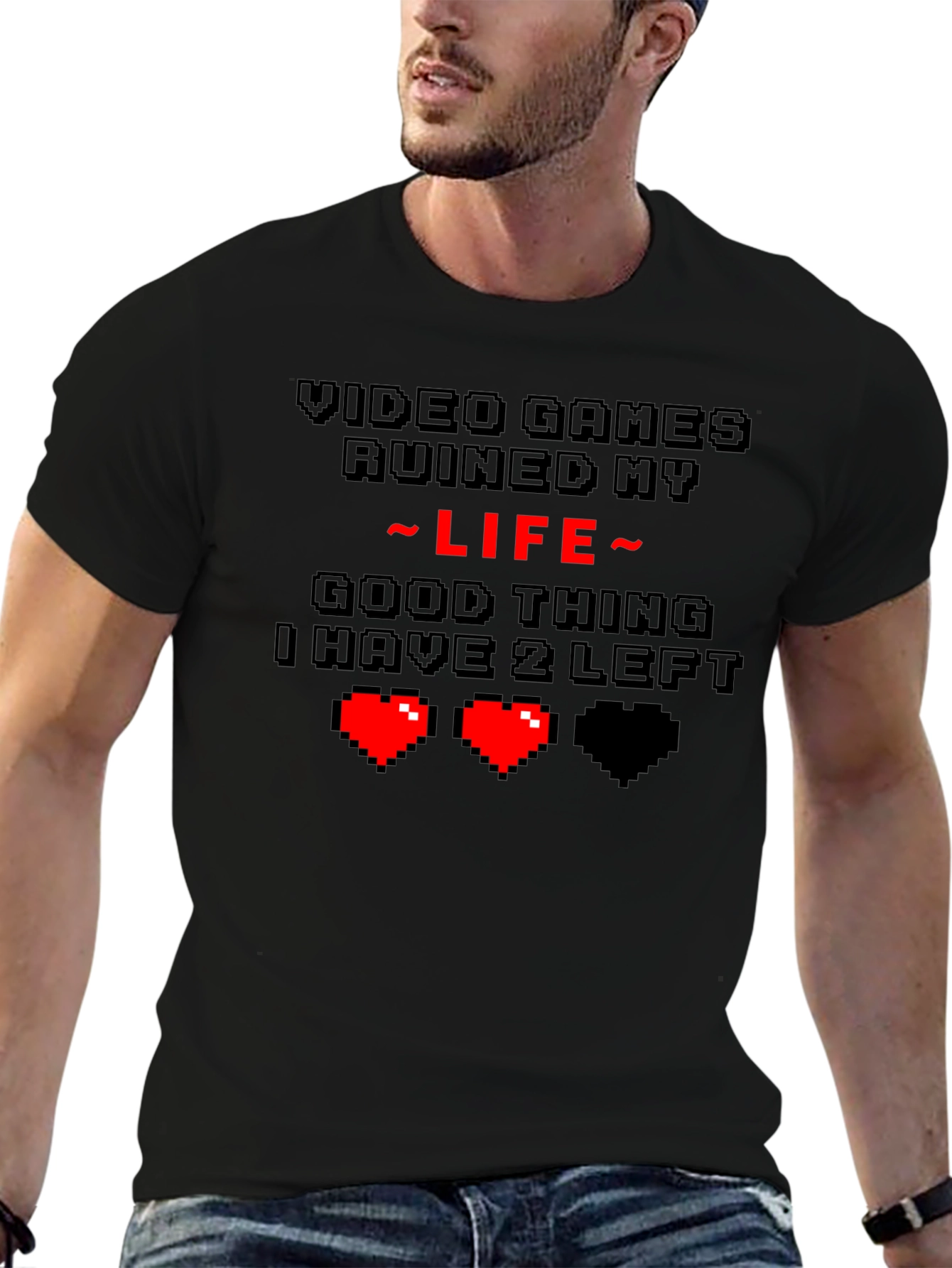 Gamer Ruined Life T-Shirt - Funny Video Game Tee