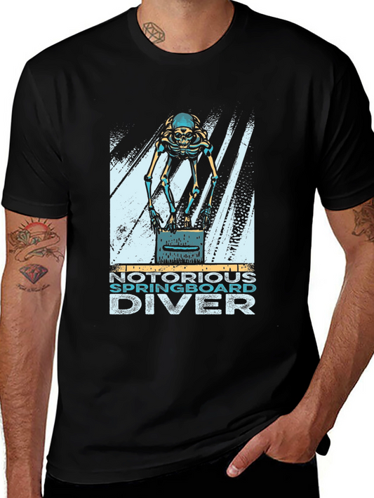 Notorious Springboard Diver Skeleton T-Shirt