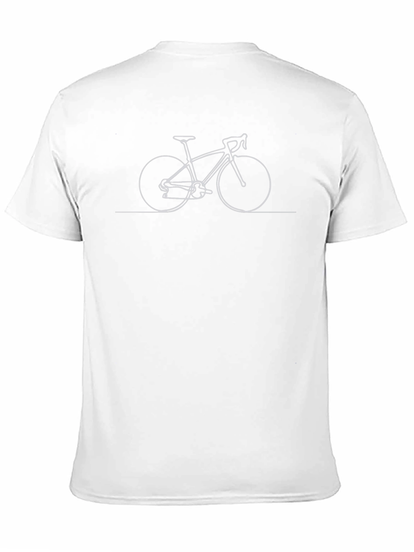 Minimalist Bicycle Line Art T-Shirt
