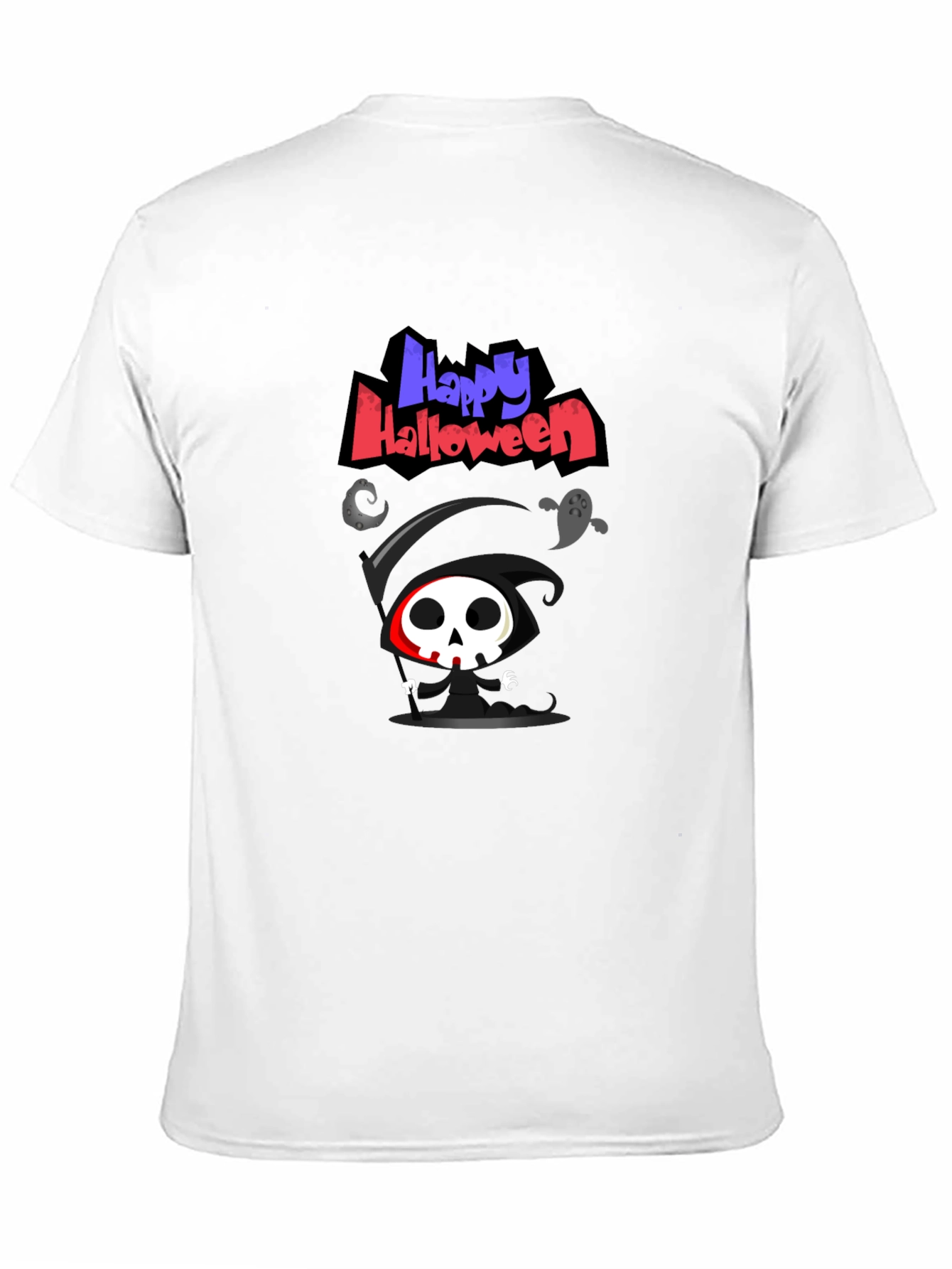 Happy Halloween Grim Reaper Graphic Tee