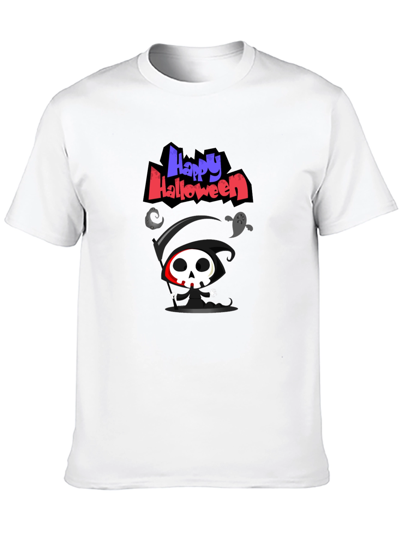 Happy Halloween Grim Reaper Graphic Tee
