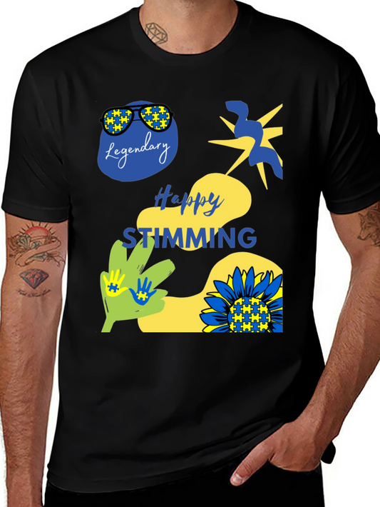 Happy Stimming T-Shirt Autism Awareness Graphic Tee