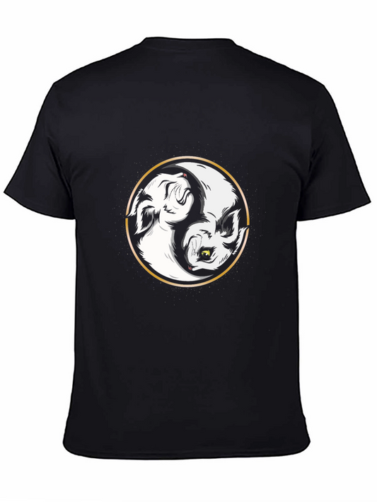 Yin Yang Wolf Graphic Tee