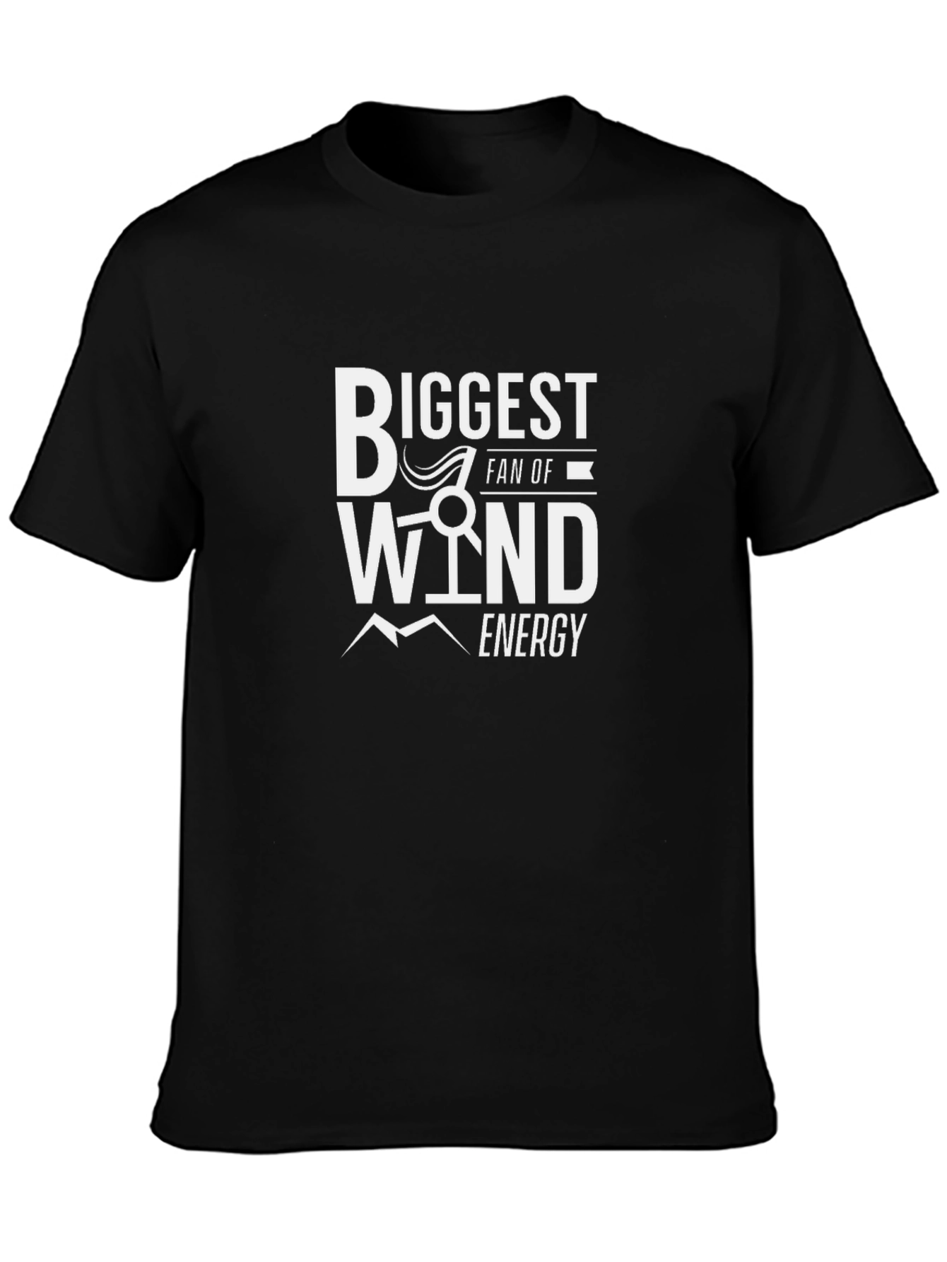 Biggest Fan Of Wind Energy T-Shirt - Black