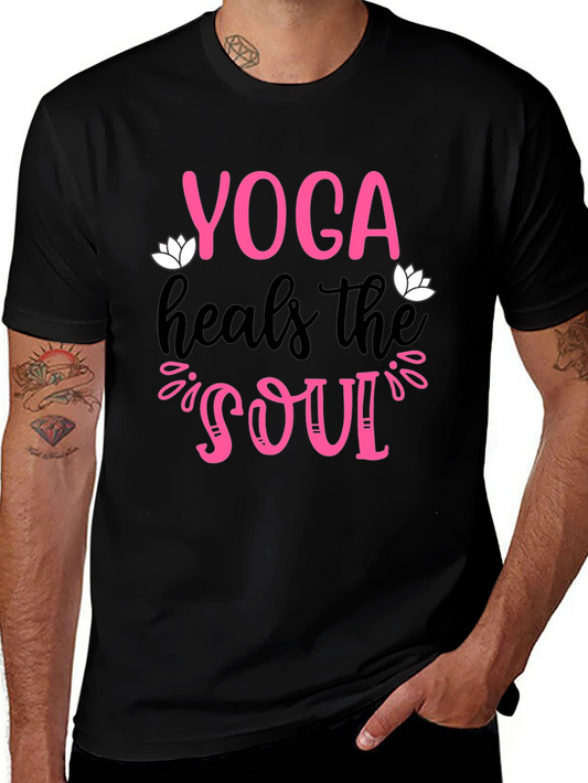 Yoga Heals the Soul Graphic T-Shirt