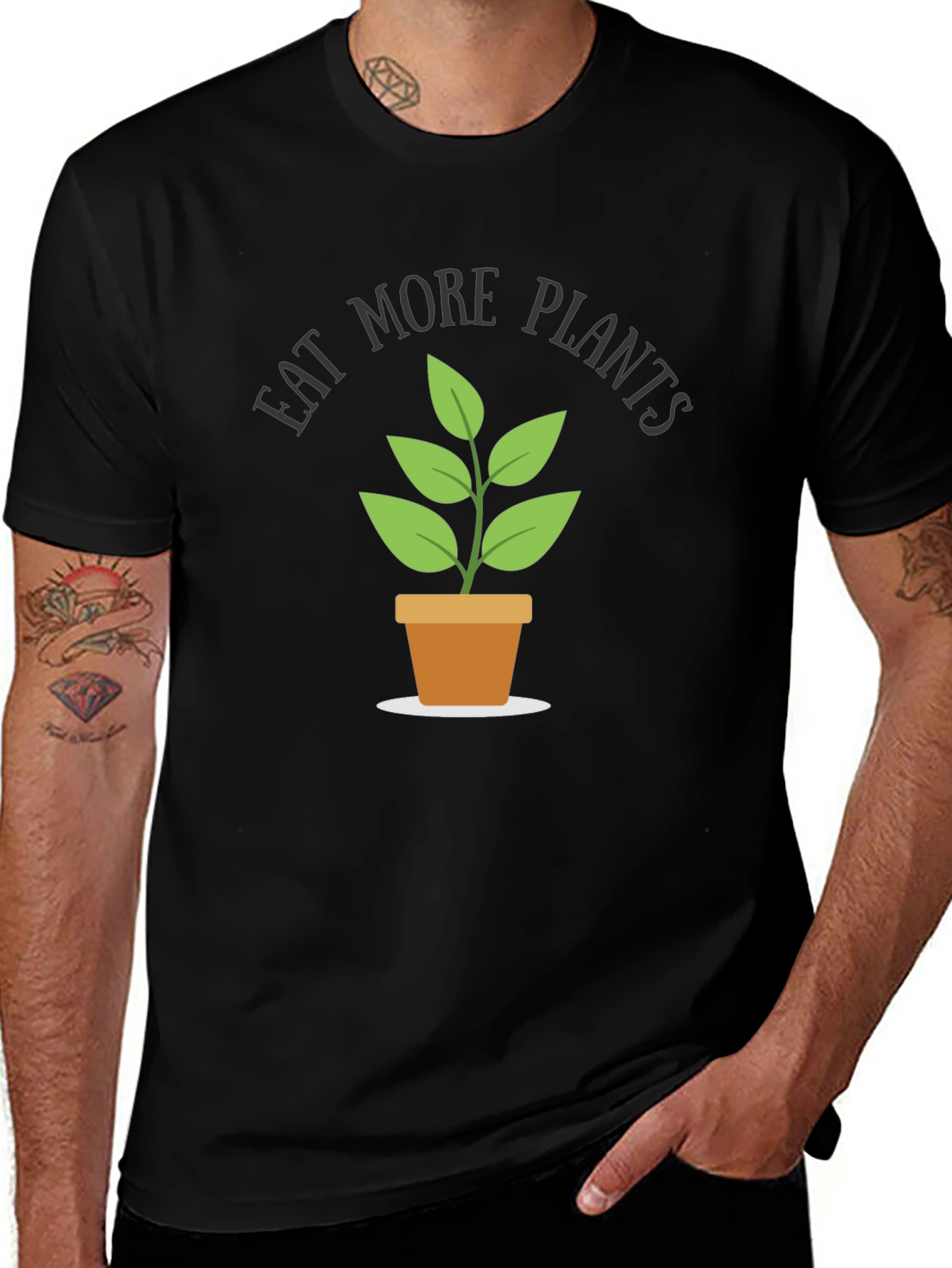 Eat More Plants T-Shirt - Vegan Lifestyle Tee