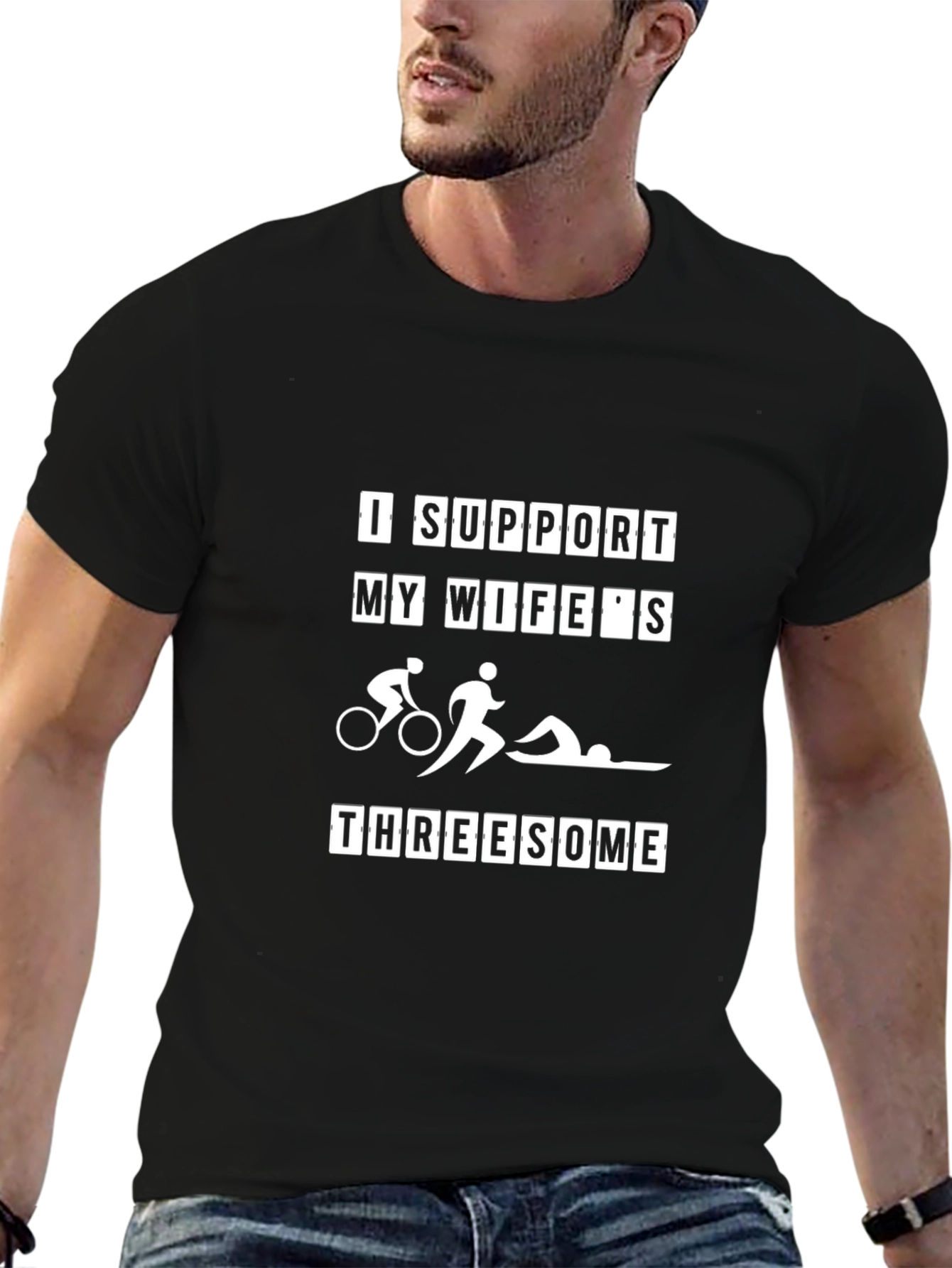 I Support My Wifes Threesome T-Shirt