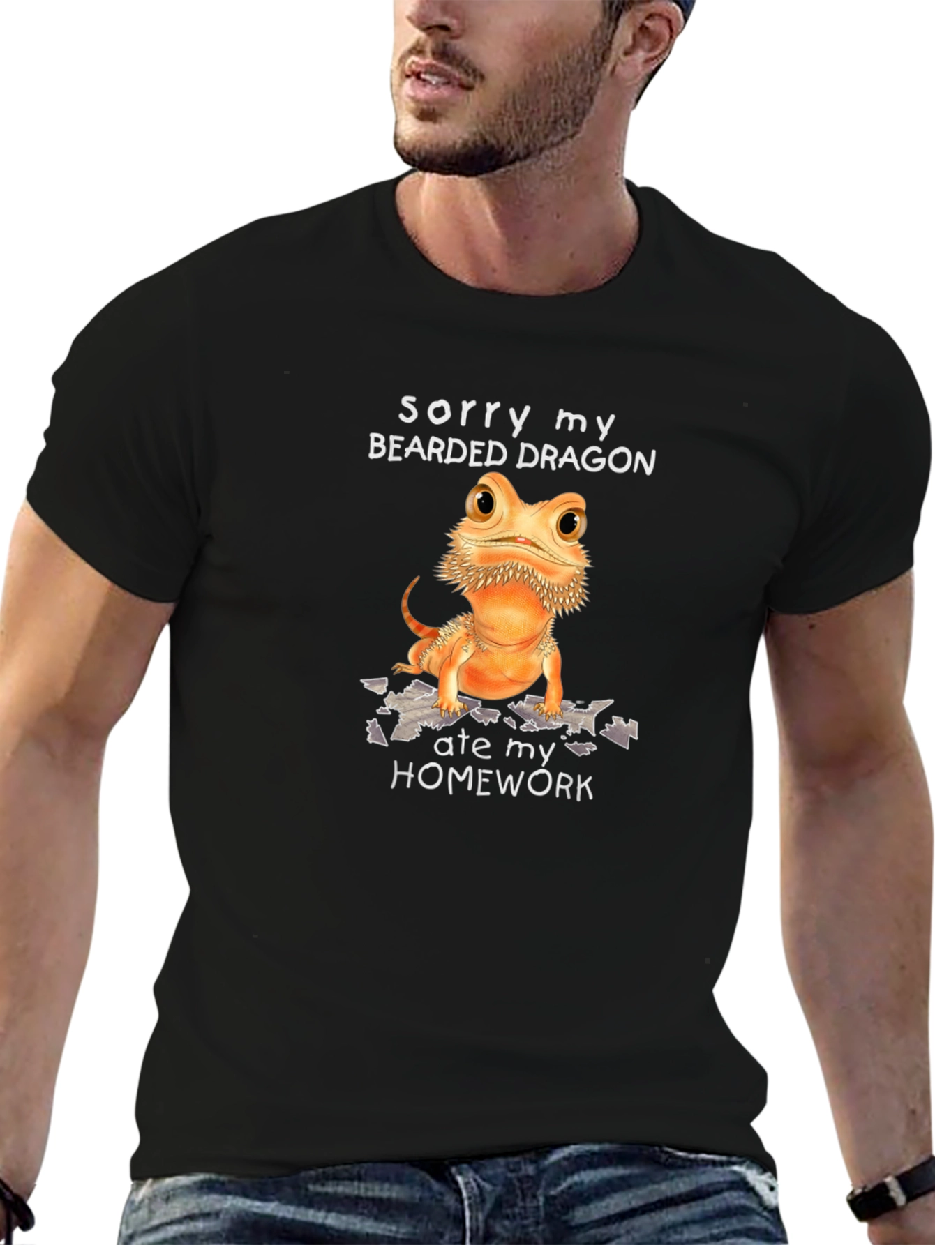 Bearded Dragon Ate My Homework Graphic Tee