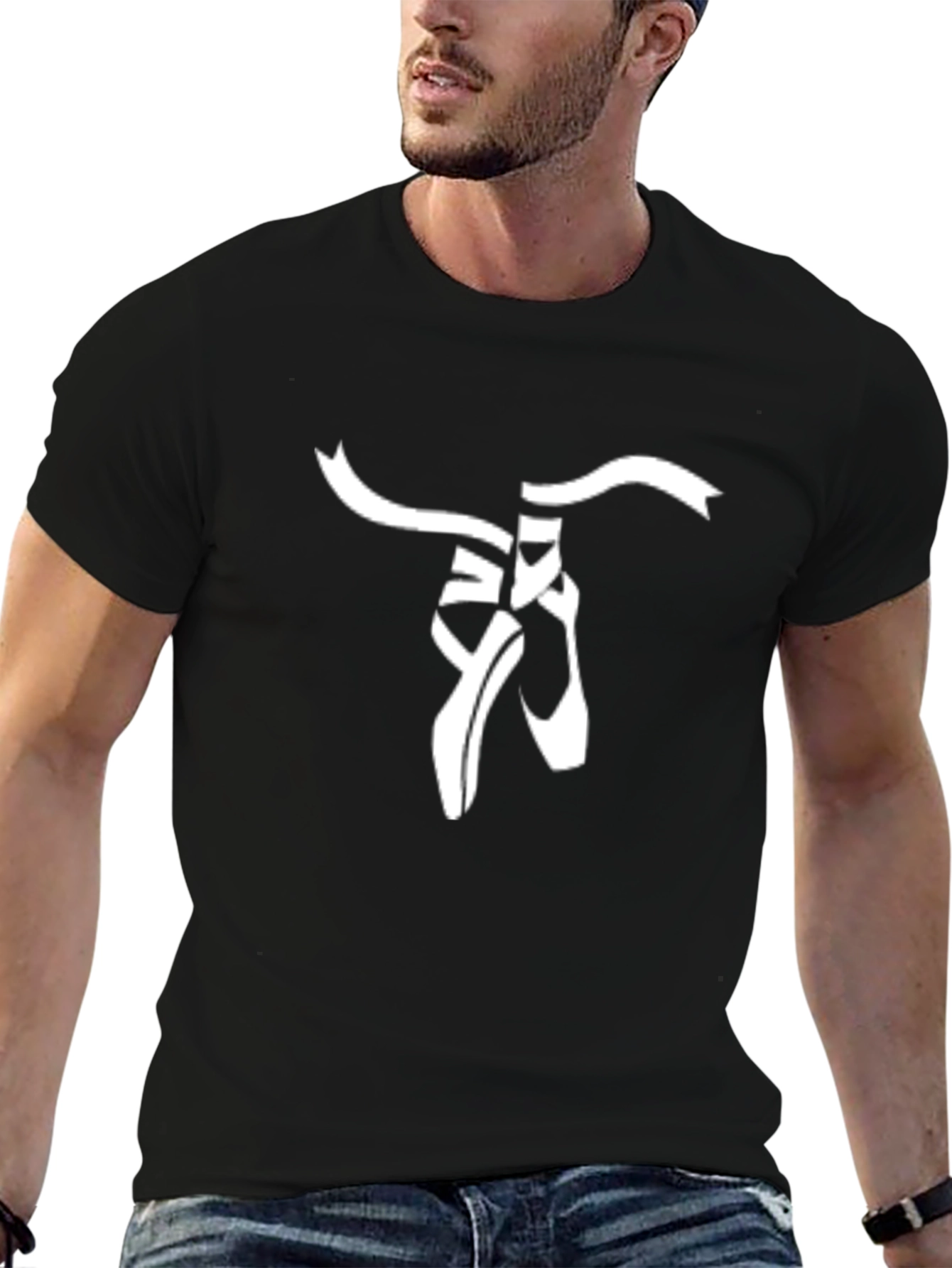 Ballet Shoes Graphic Tee - Classic Dance Style