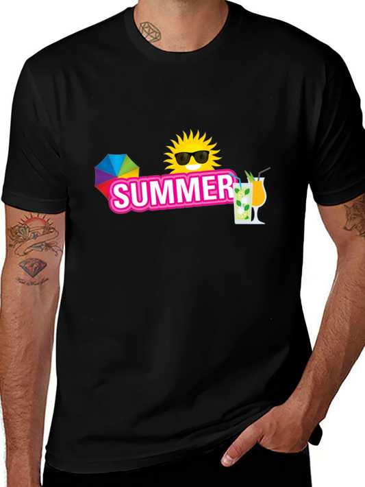 Summer Fun Black T-Shirt