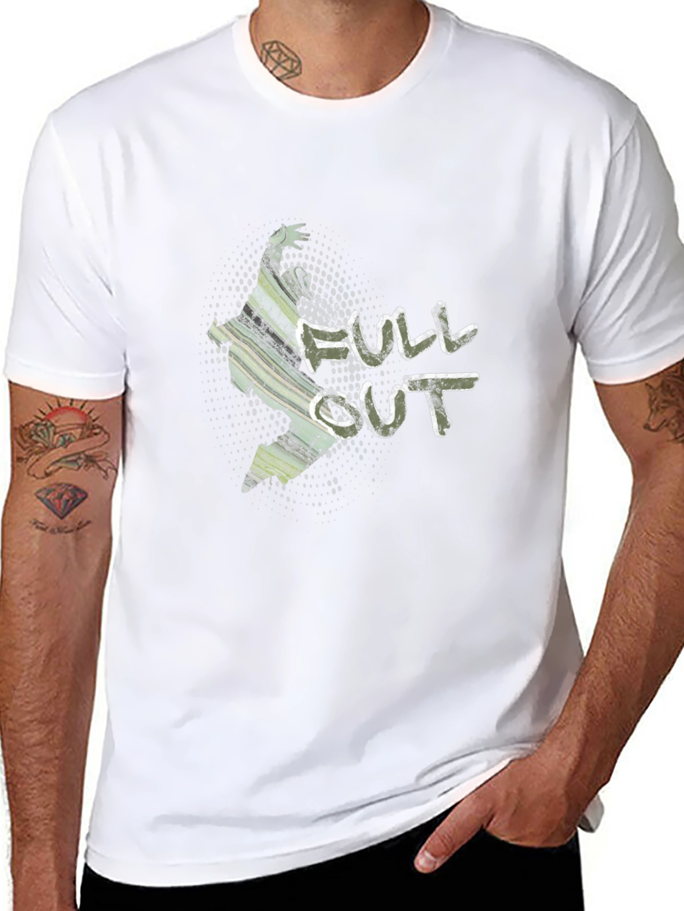 Full Out Camo Graphic Tee - Streetwear Style