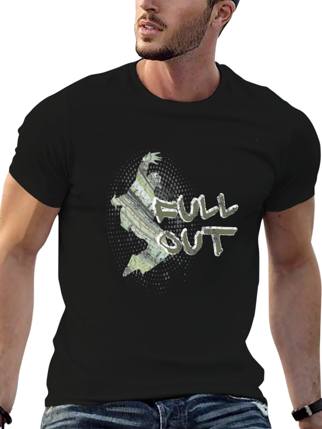 Full Out Camo Graphic Tee - Streetwear Style