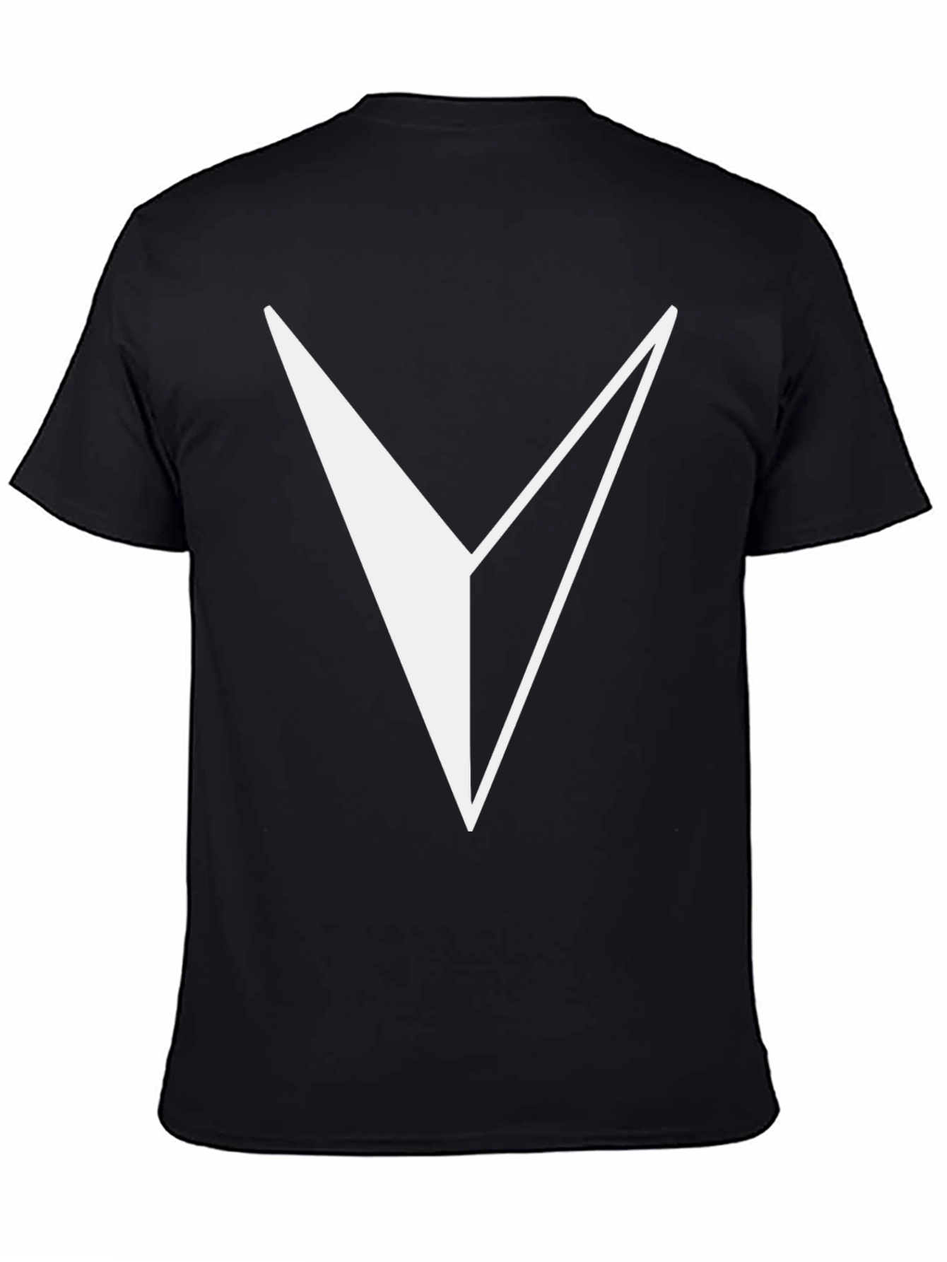 Modern Geometric Arrow T-Shirt - Black