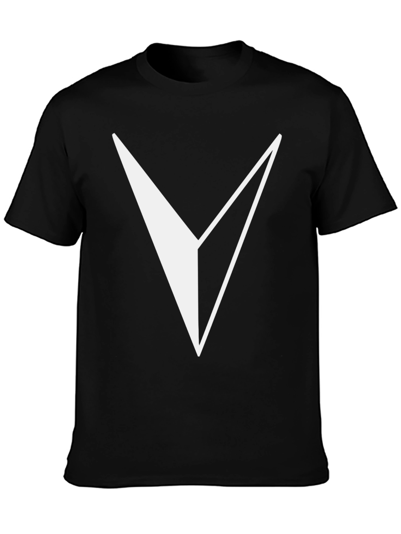 Modern Geometric Arrow T-Shirt - Black