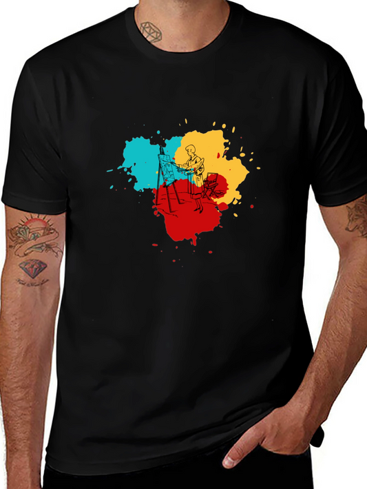 Artistic Painter T-Shirt - Colorful Design Tee