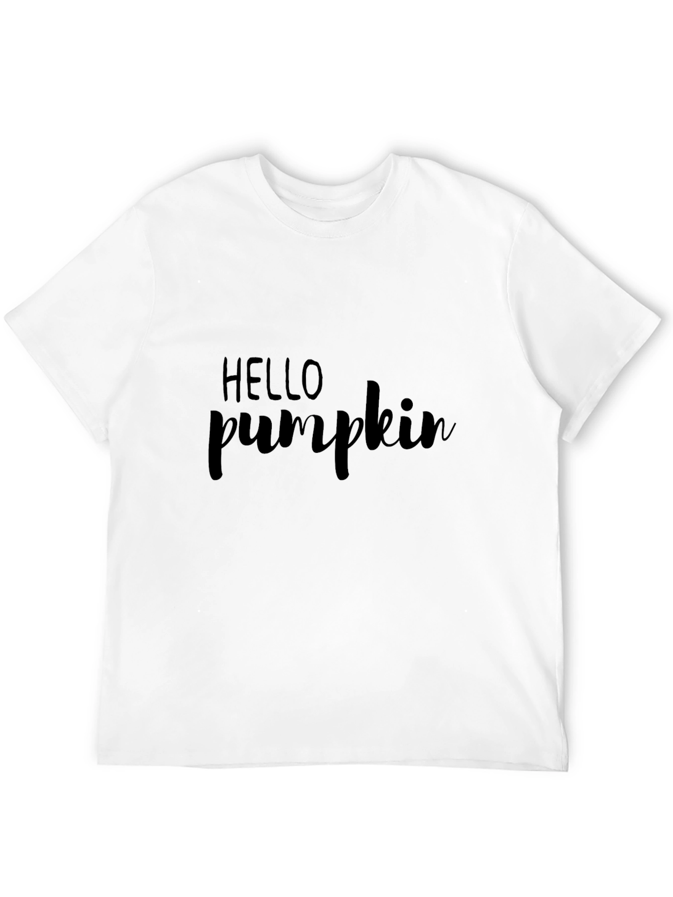 Hello Pumpkin Black Graphic Tee