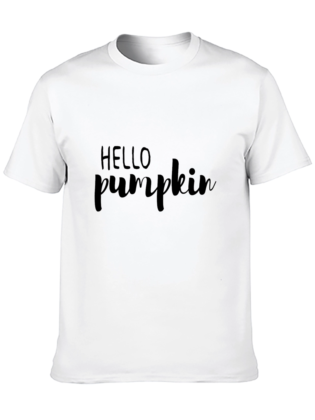 Hello Pumpkin Black Graphic Tee
