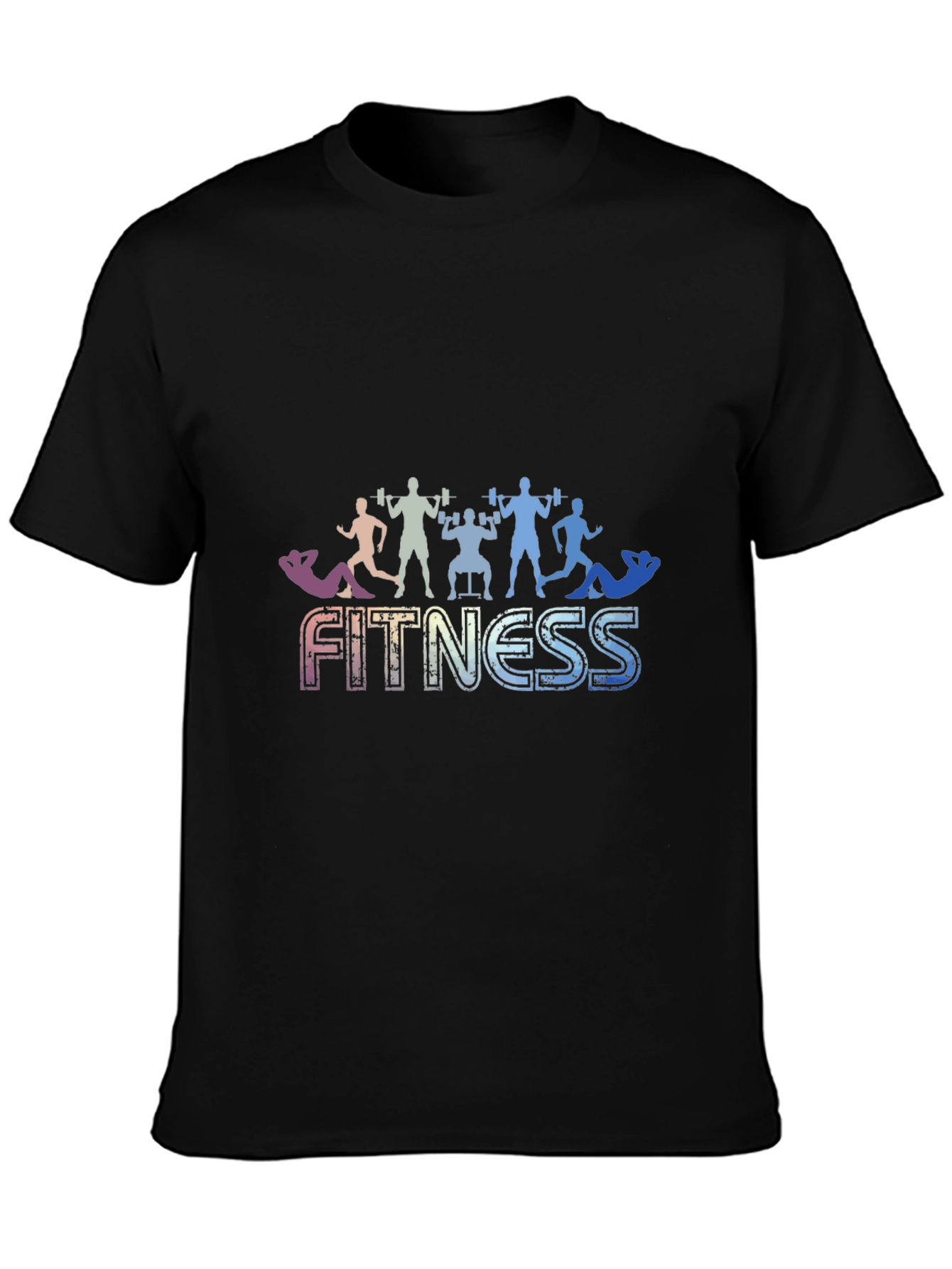 Fitness Graphic Black T-Shirt